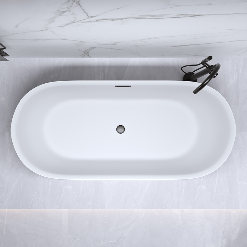 WANNA WOLNOSTOJĄCA CESANA 518C CZARNA PRZELEW CZARNY 170x75 CM CESANA-518C-BL-P-BL