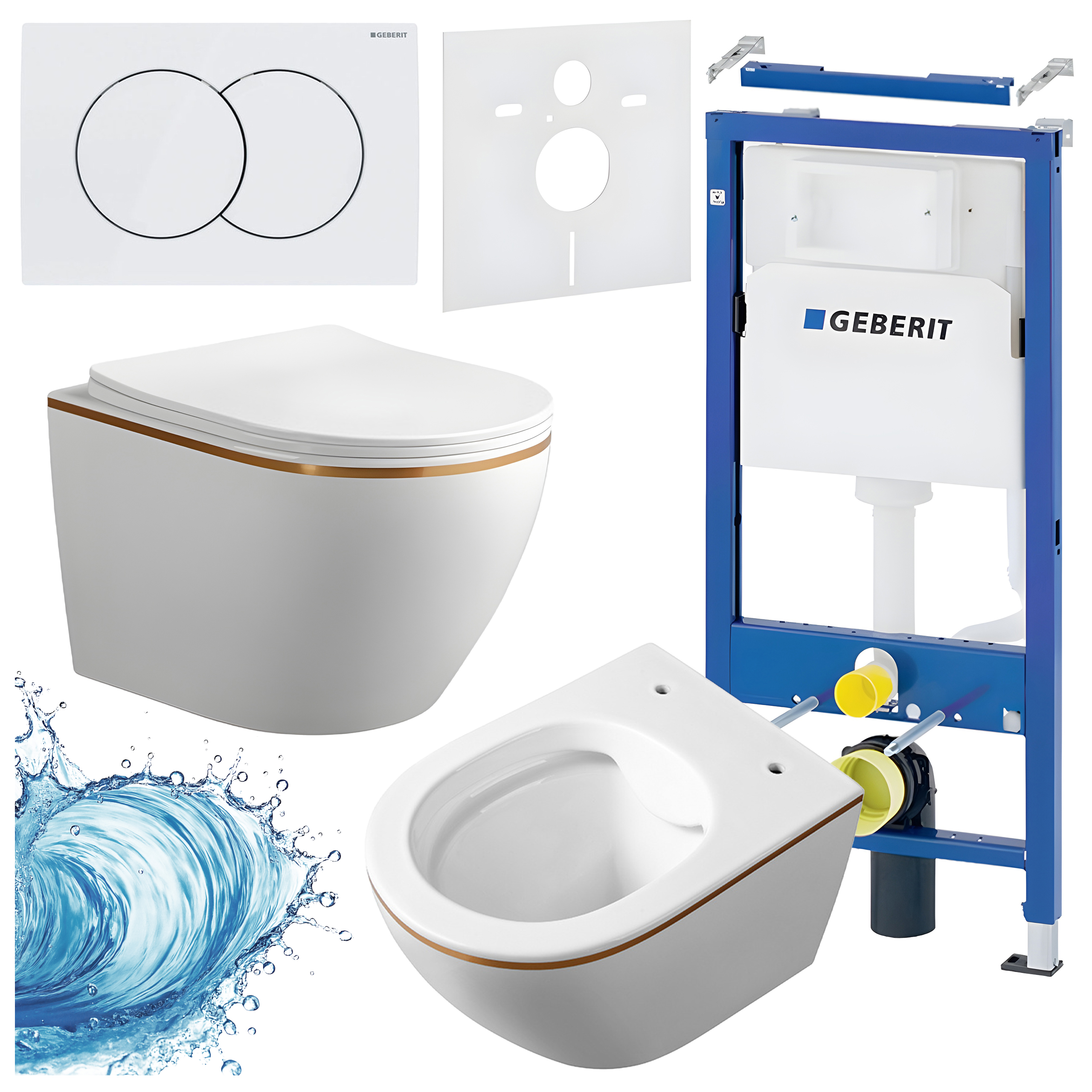 Sisseehitatud WC-poti komplekt HYD3334