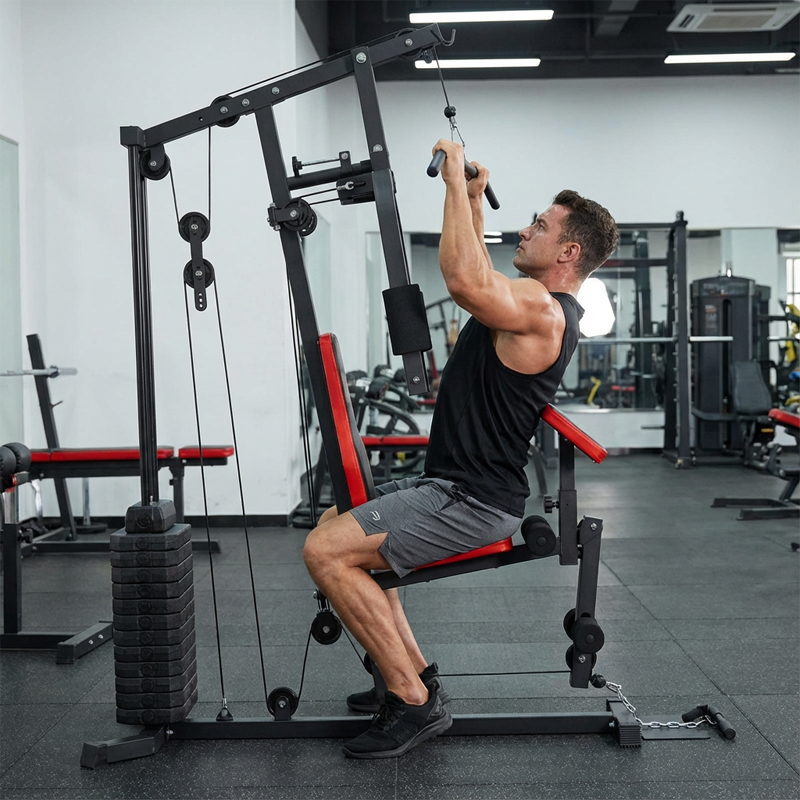 ATLAS DO ĆWICZEŃ  WIELOFUNKCYJNY TRENINGOWY SIŁOWNIA DOMOWA LS04 72KG LS04