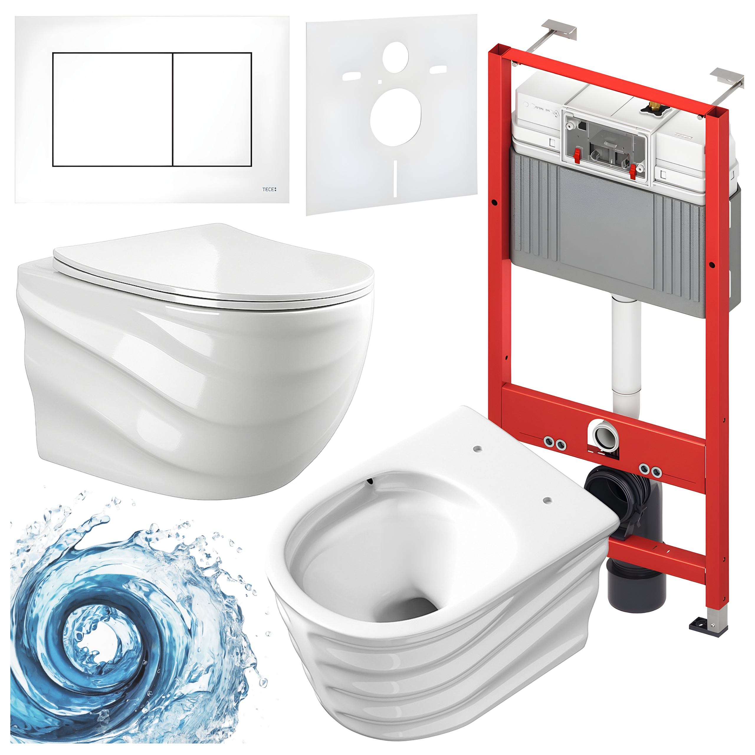 Sisseehitatud WC-poti komplekt HYD3292