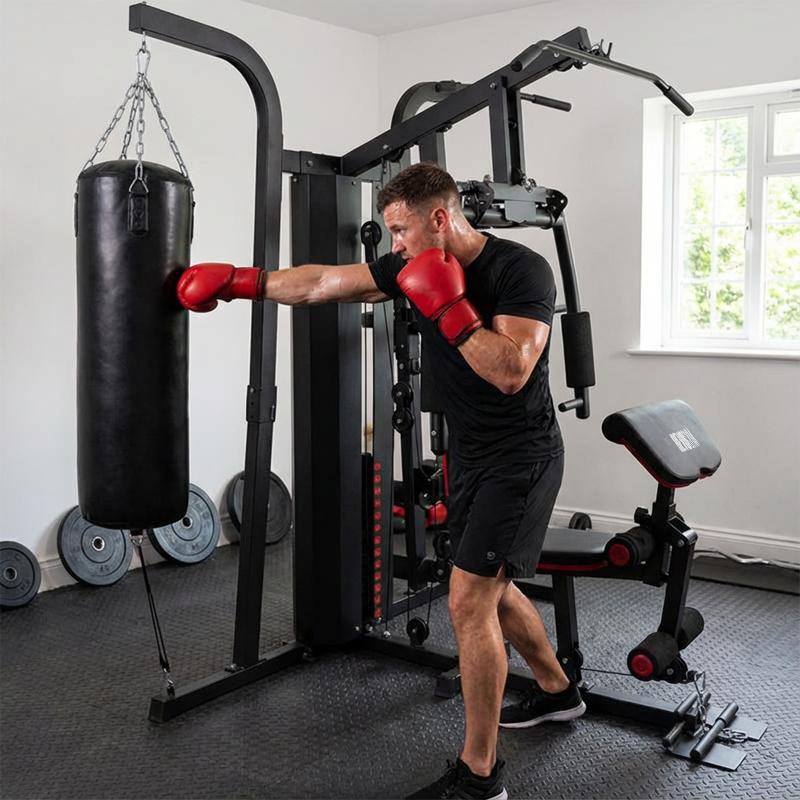 ATLAS DO ĆWICZEŃ WIELOSTANOWISKOWY TRENINGOWY SIŁOWNIA DOMOWA LS02 90KG