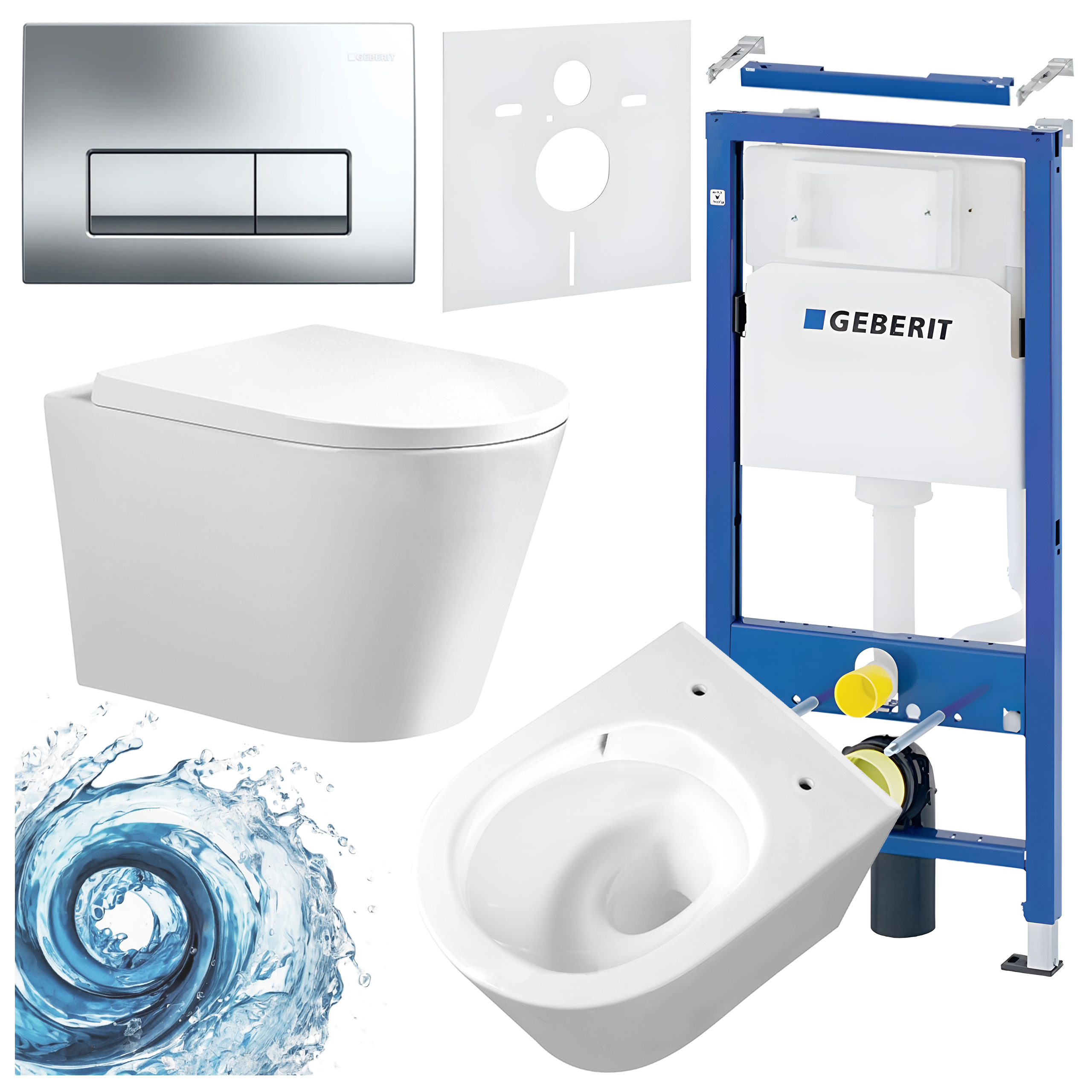 Sisseehitatud WC-poti komplekt HYD2314