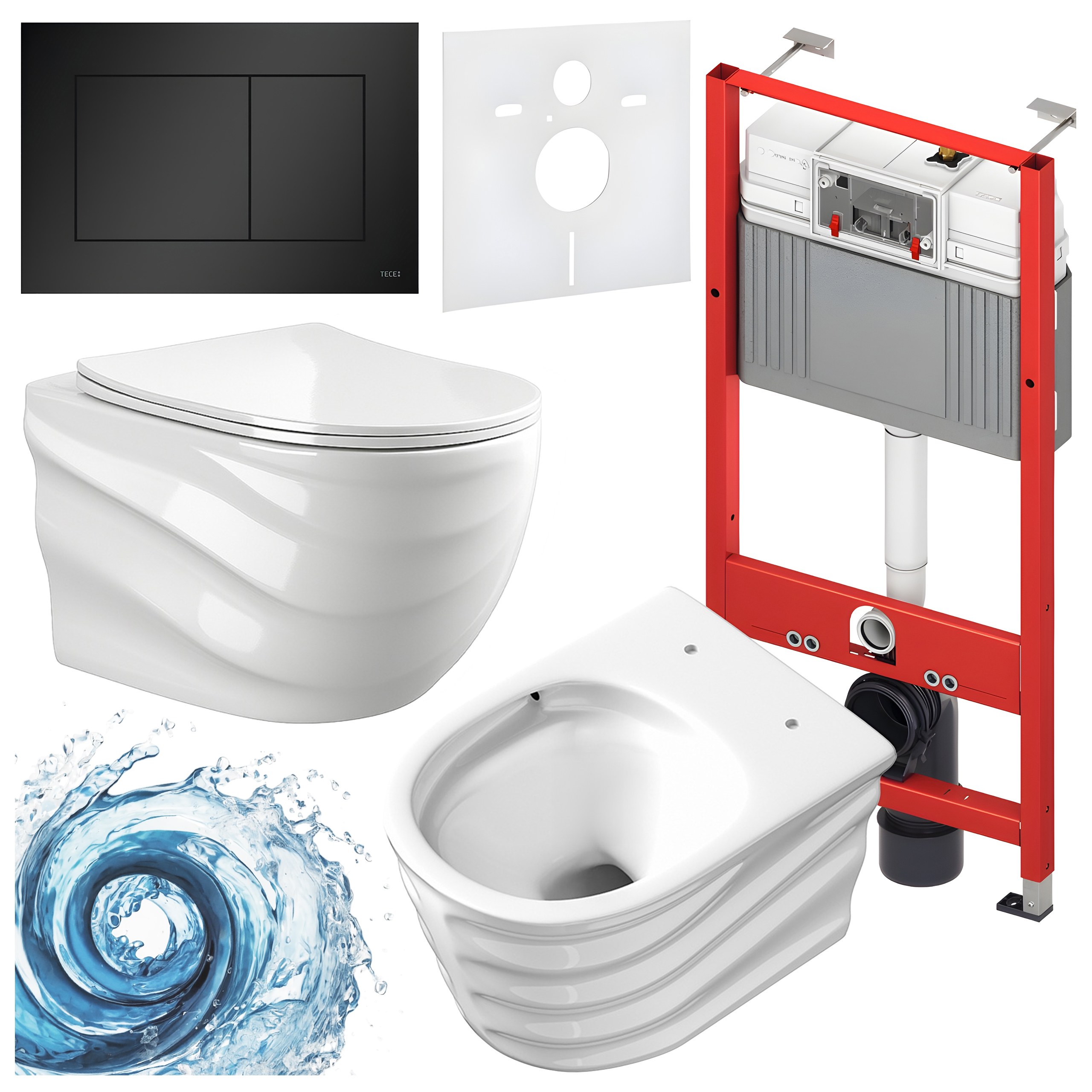 Sisseehitatud WC-poti komplekt HYD3289