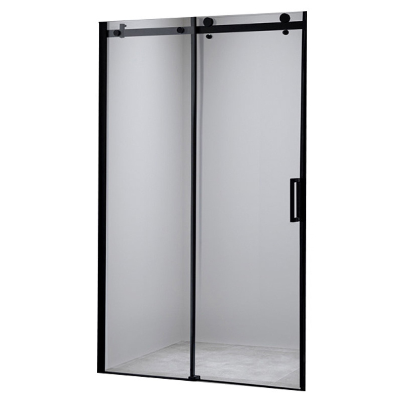 DRZWI PRYSZNICOWE SH03F CZARNE 135-140 CM 8 MM SH03F-BL-140