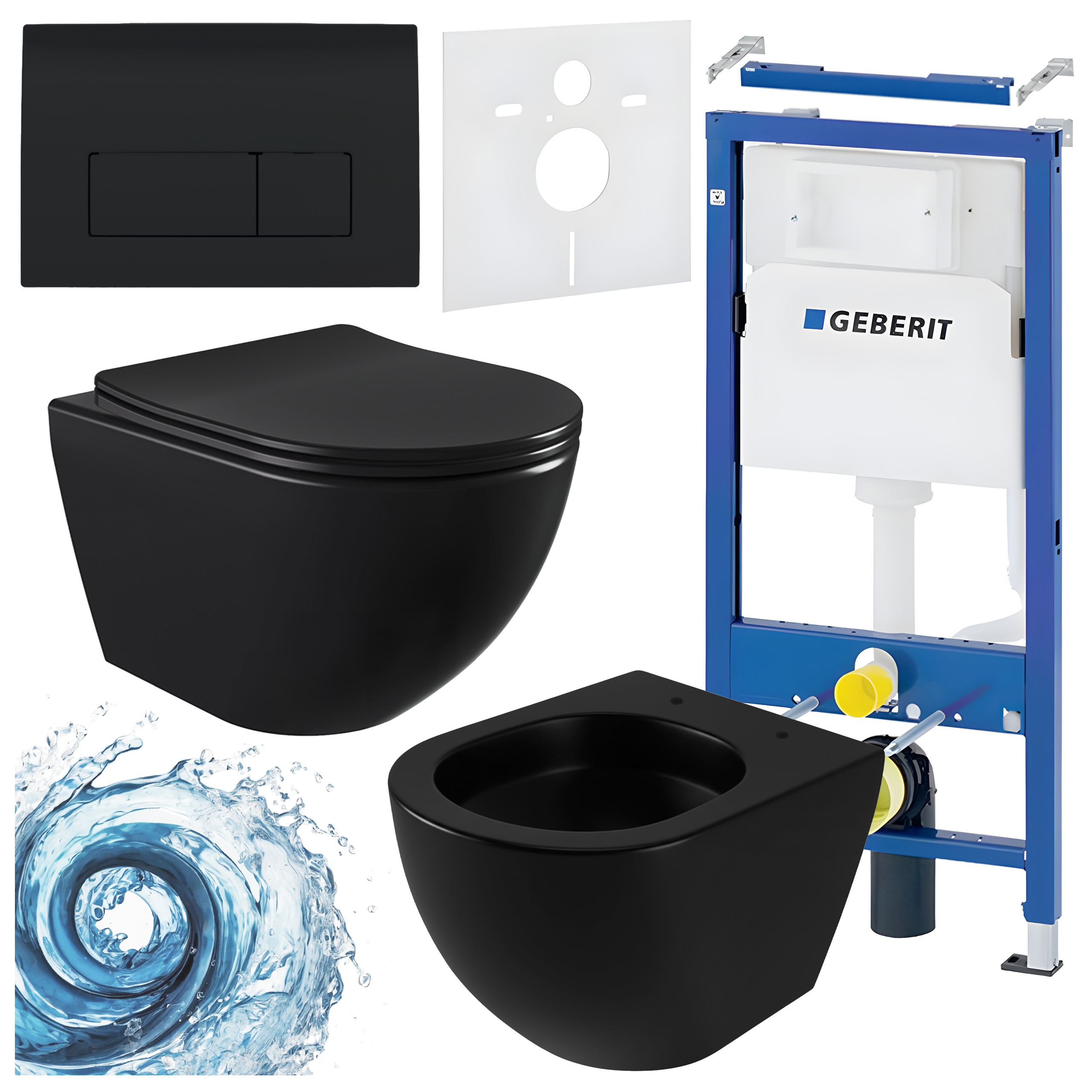 Sisseehitatud WC-poti komplekt HYD3456