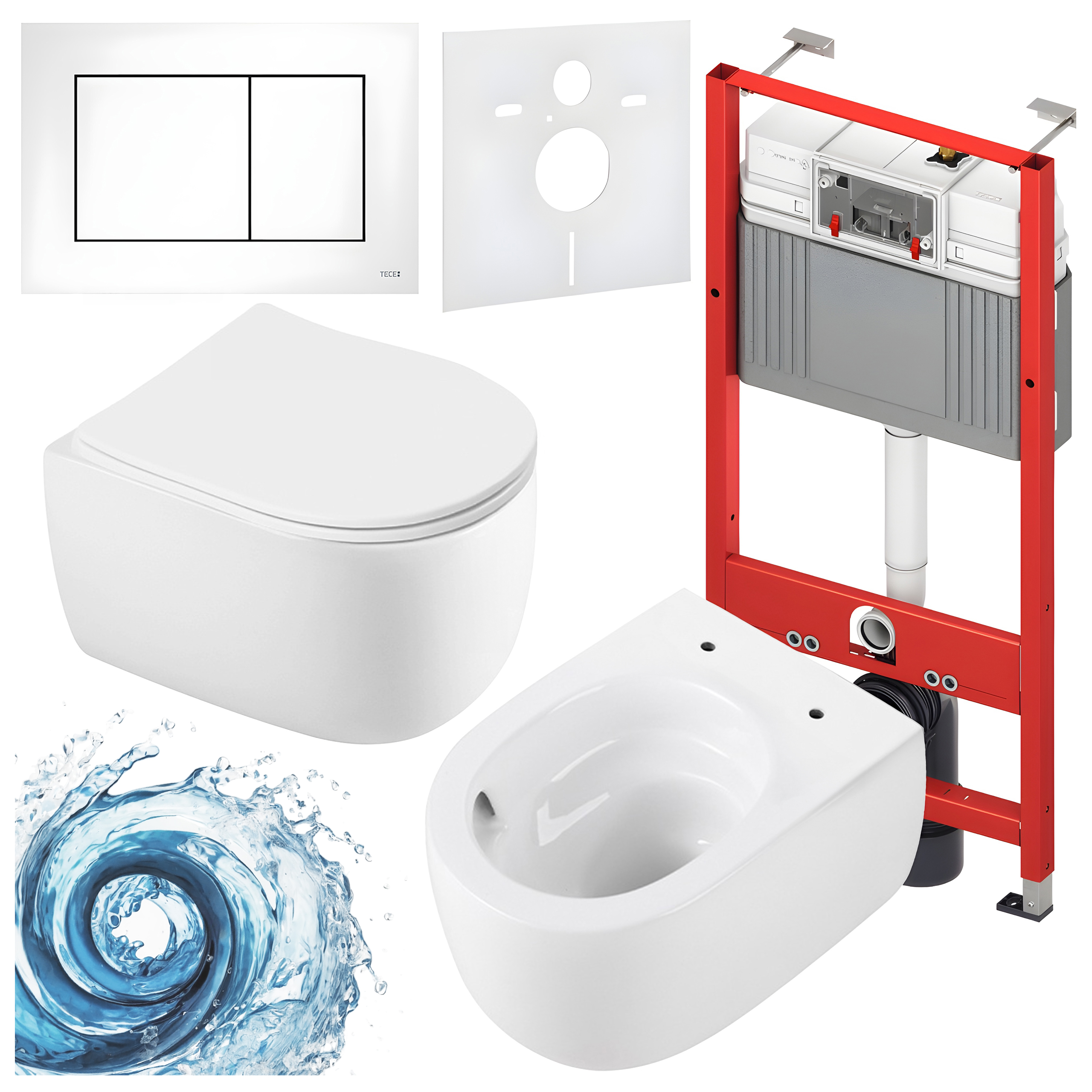 Sisseehitatud WC-poti komplekt HYD3286