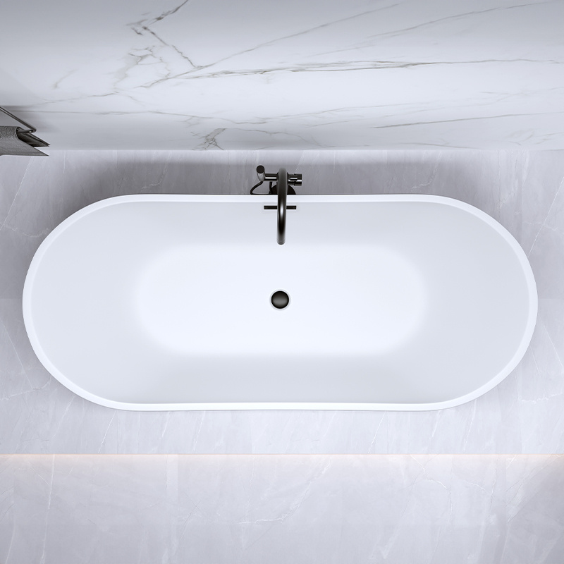 WANNA WOLNOSTOJĄCA RICA 513B CZARNA PRZELEW CZARNY 160x75 CM RICA-513B-BL-P-BL