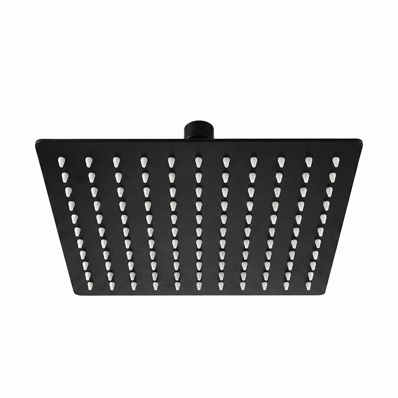 DESZCZOWNICA SLIM KWADRATOWA CZARNA 25x25 CM DES-PR-1-BL-25