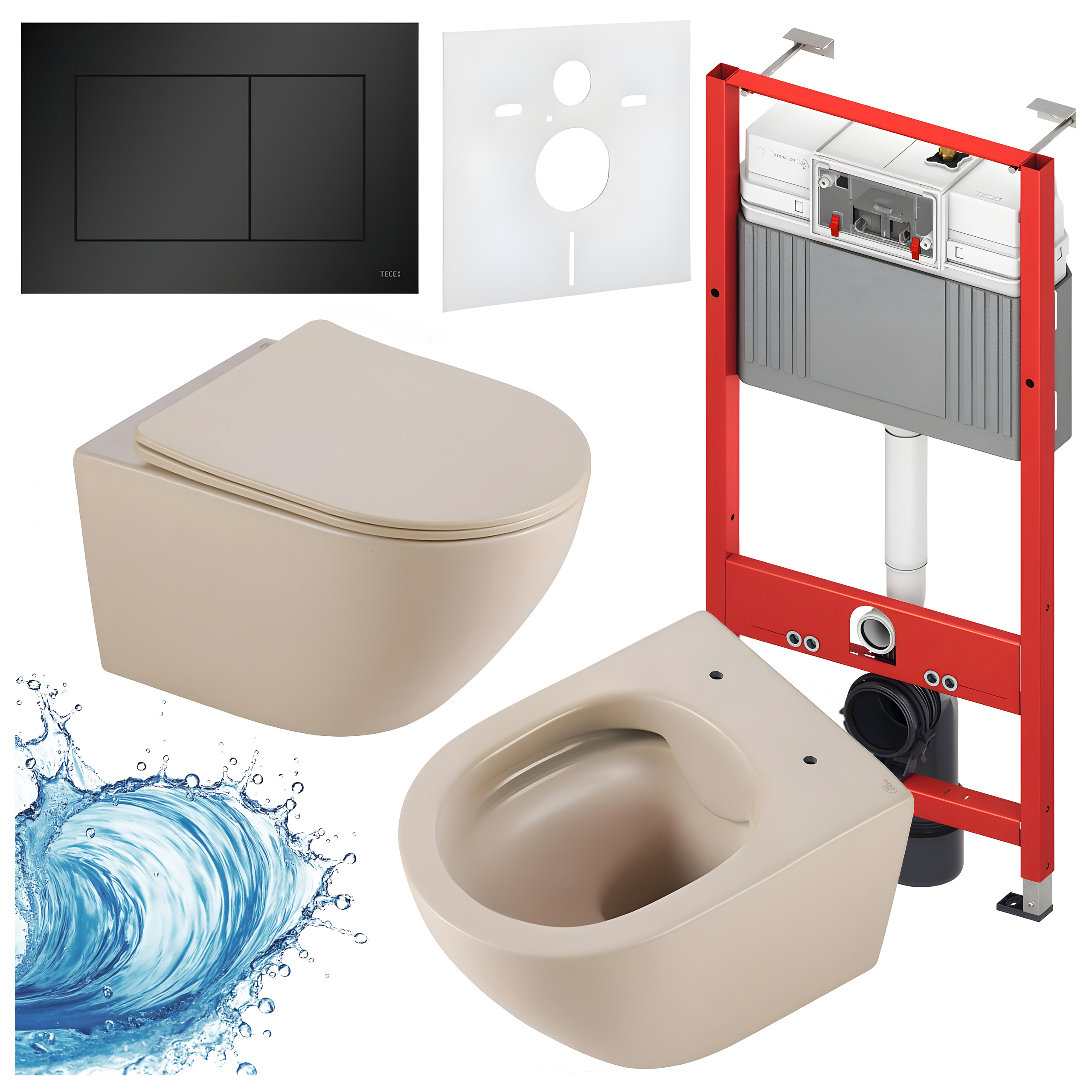 Sisseehitatud WC-poti komplekt HYD3309