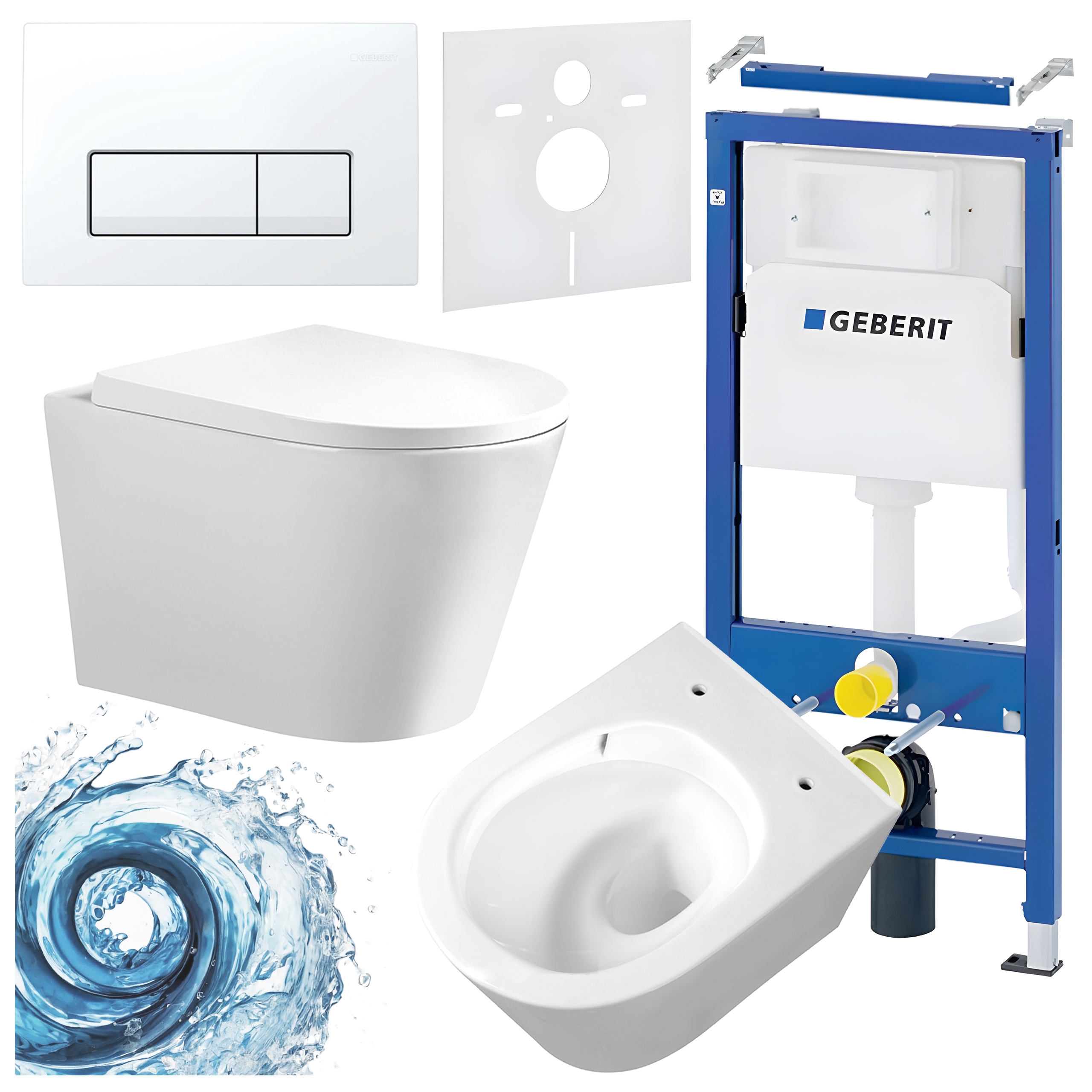 Sisseehitatud WC-poti komplekt HYD2313