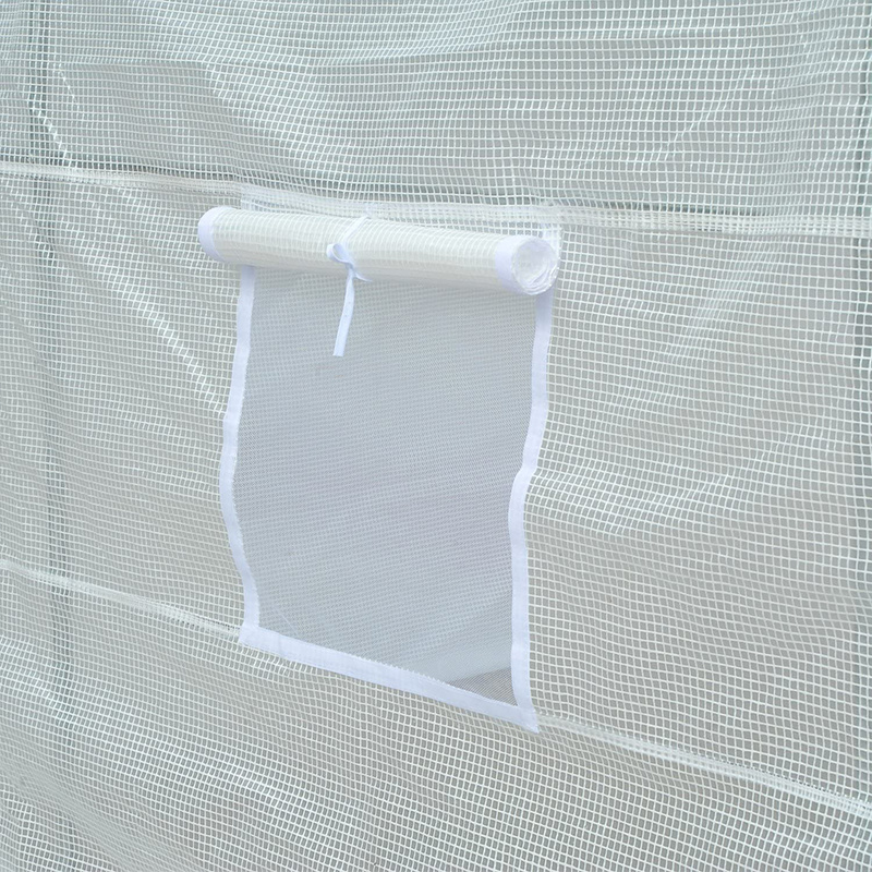 TUNEL OGRODOWY FOLIOWY SZKLARNIA 18m2 TF07W 6x3m BIAŁY SOLIDNY PODWÓJNE DRZWI TF07W-6X3-WHITE-2D