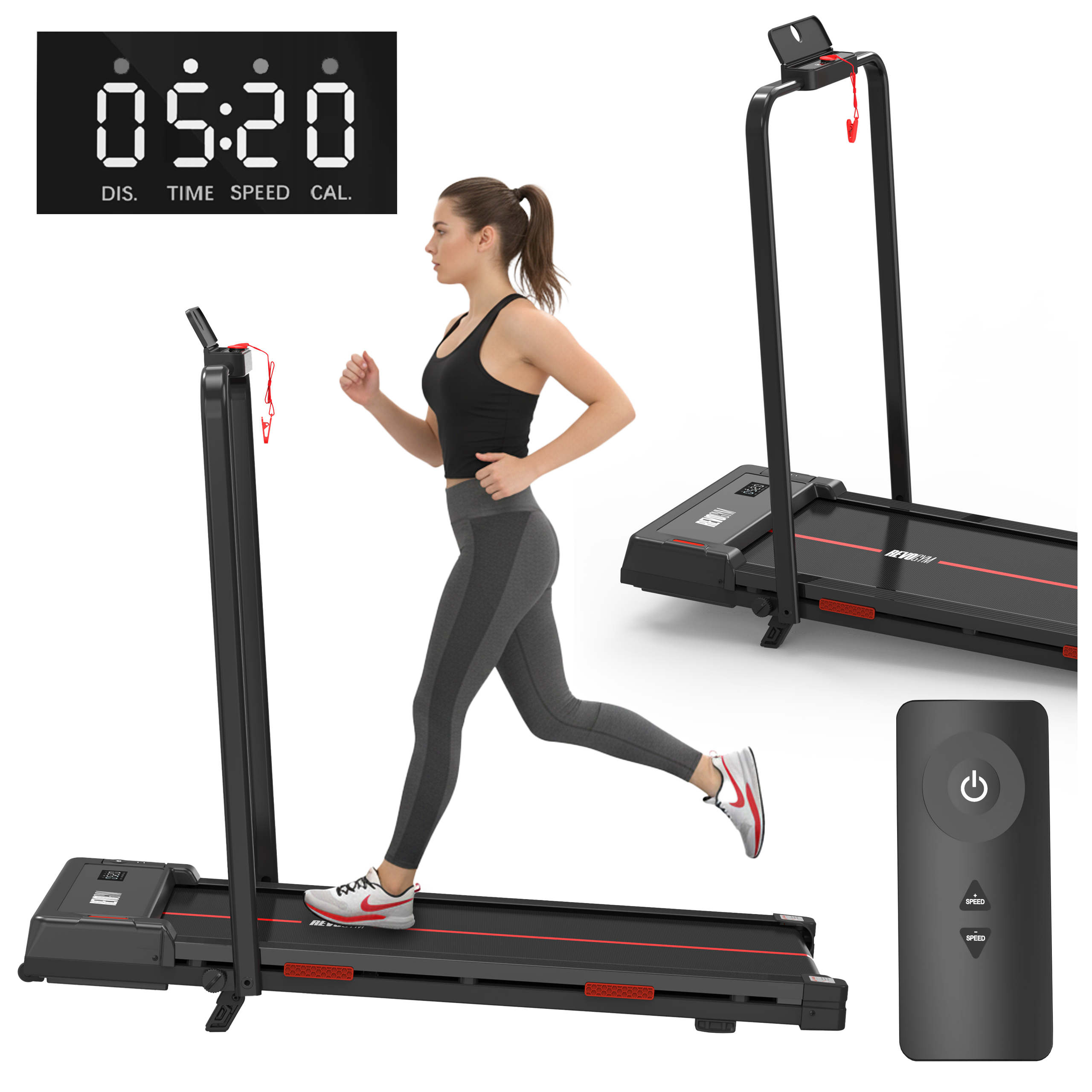 BIEŻNIA ELEKTRYCZNA TRENINGOWA DOMOWA RUN 1-12 KM/H 120 KG 230 V Z PILOTEM