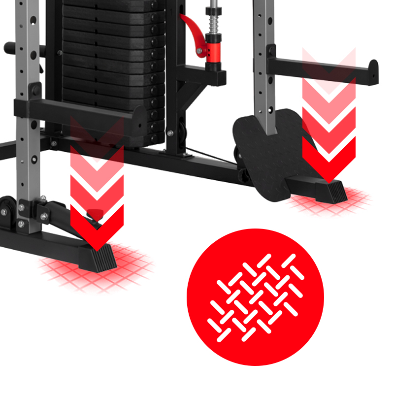 ATLAS DO ĆWICZEŃ SUWNICA SMITHA DOMOWY TRENINGOWY WIELOFUNKCYJNY LS03 144KG LS03