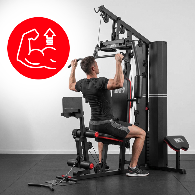 ATLAS DO ĆWICZEŃ WIELOFUNKCYJNY TRENINGOWY SIŁOWNIA DOMOWA LS08 90KG LS08
