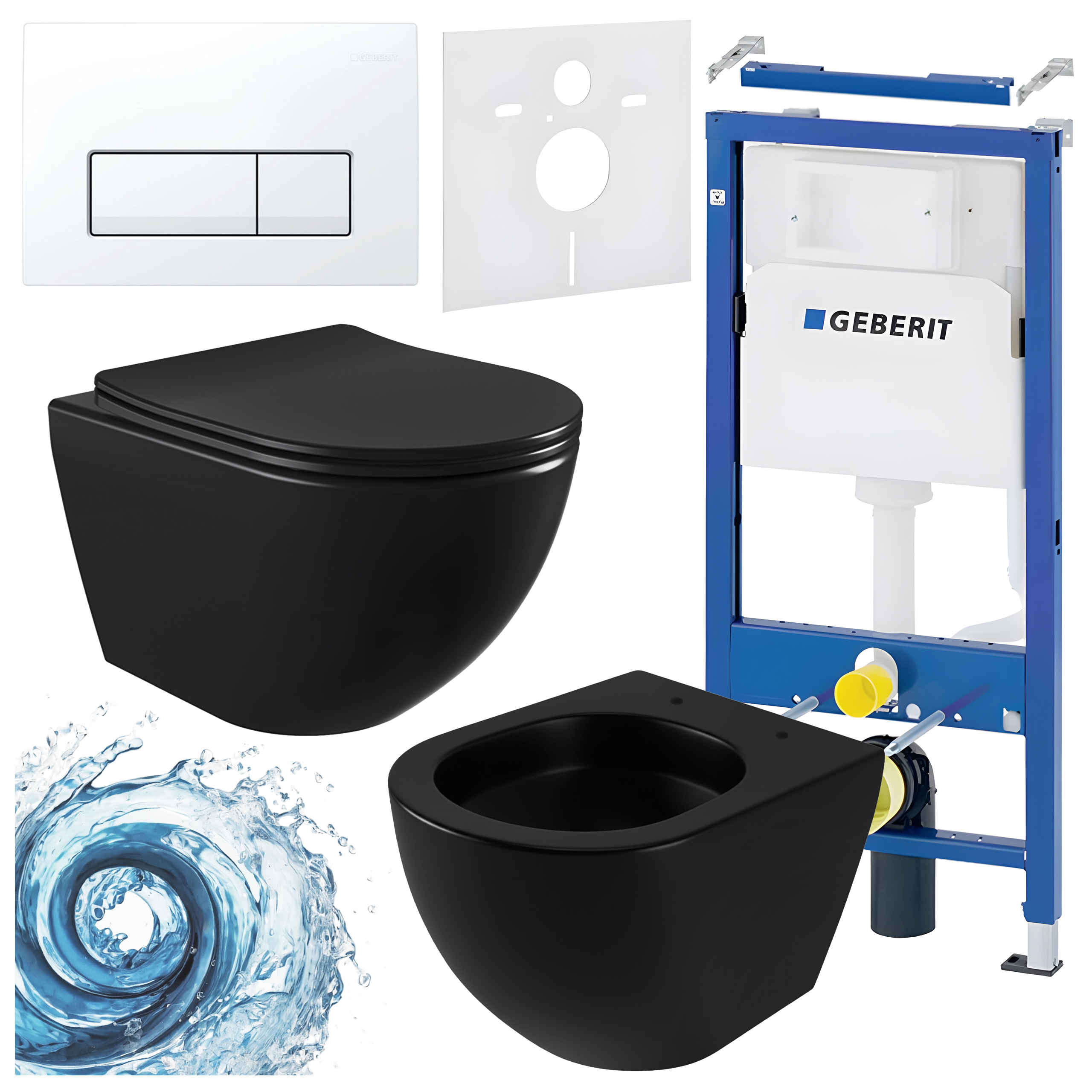 Sisseehitatud WC-poti komplekt HYD3458