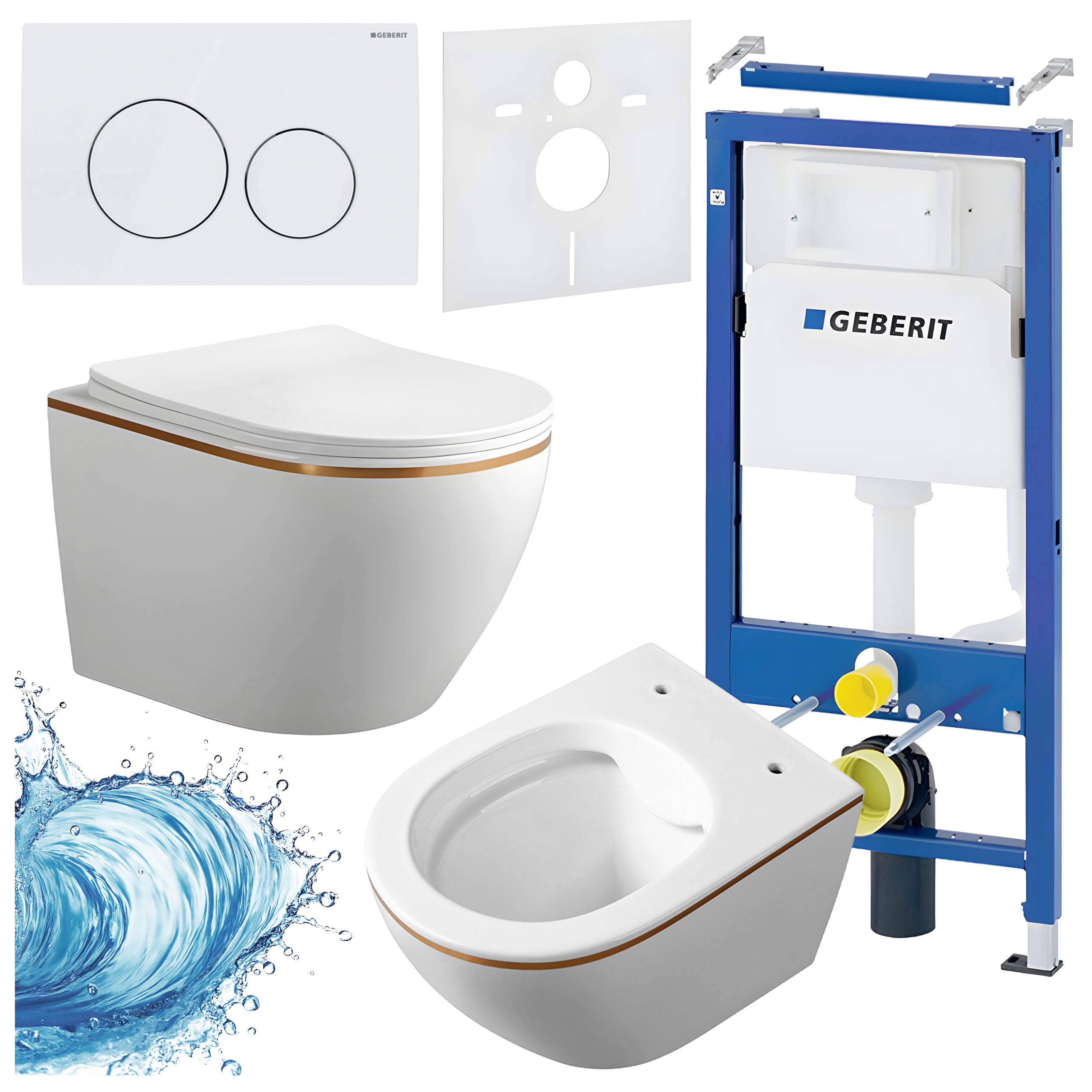 Sisseehitatud WC-poti komplekt HYD3336