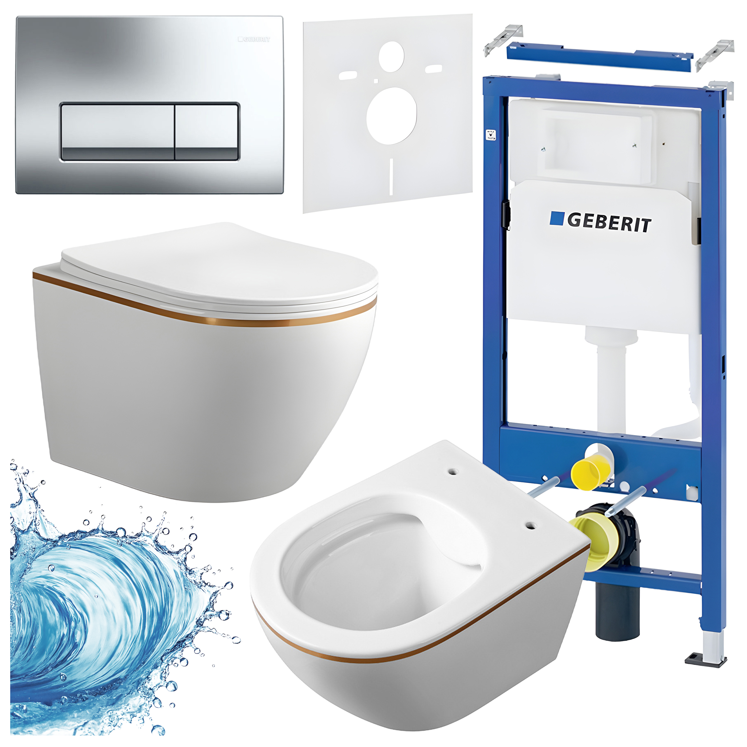 Sisseehitatud WC-poti komplekt HYD3329