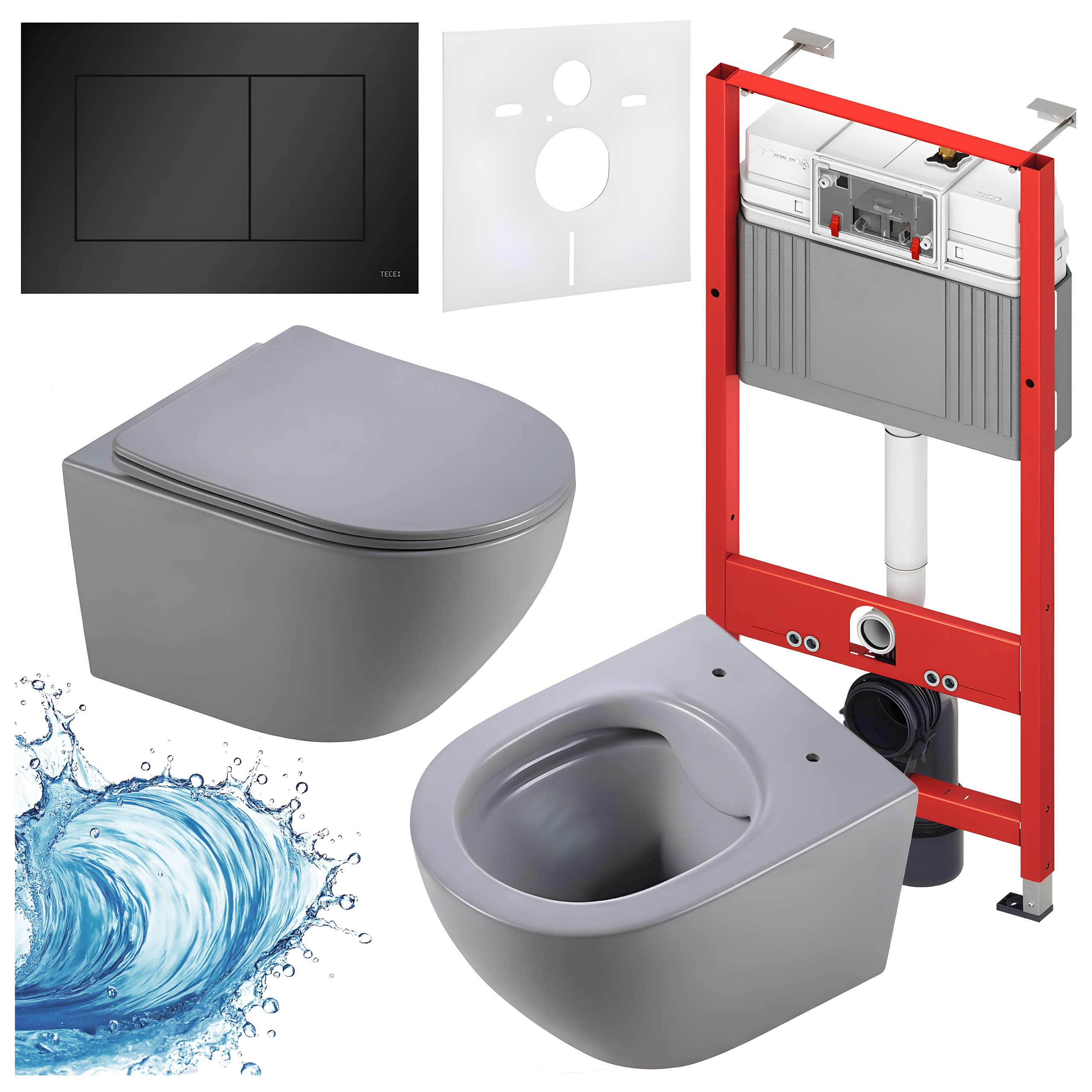 Sisseehitatud WC-poti komplekt HYD3305
