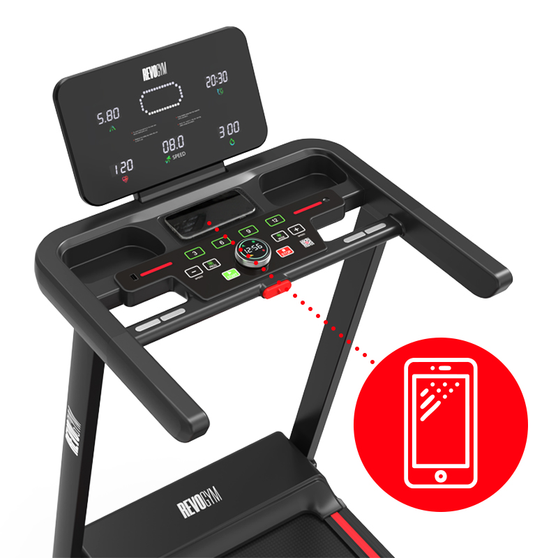 BIEŻNIA ELEKTRYCZNA TRENINGOWA DOMOWA RUN-1 1-16 KM/H 140 KG 230 V BLUETOOTH