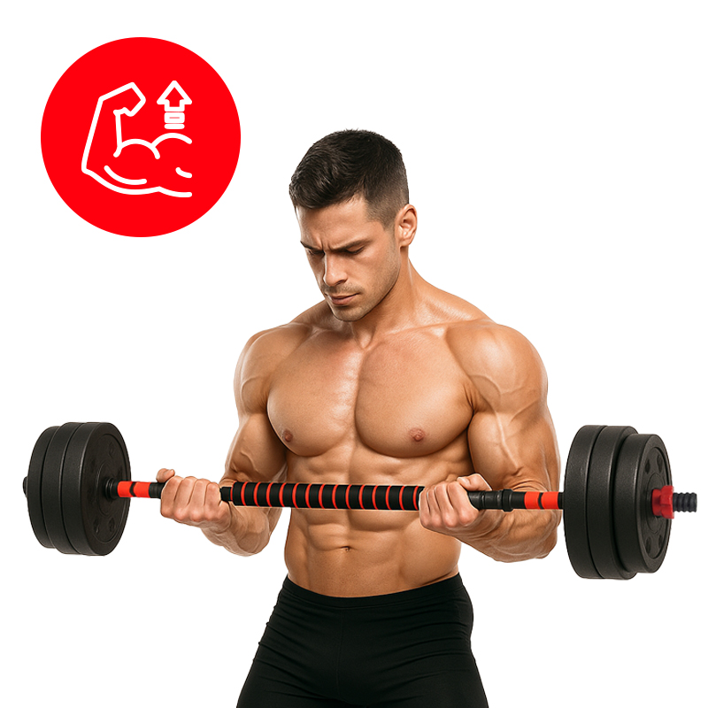 HANTLE ZESTAW 40KG + KETTLEBELL TP01-40