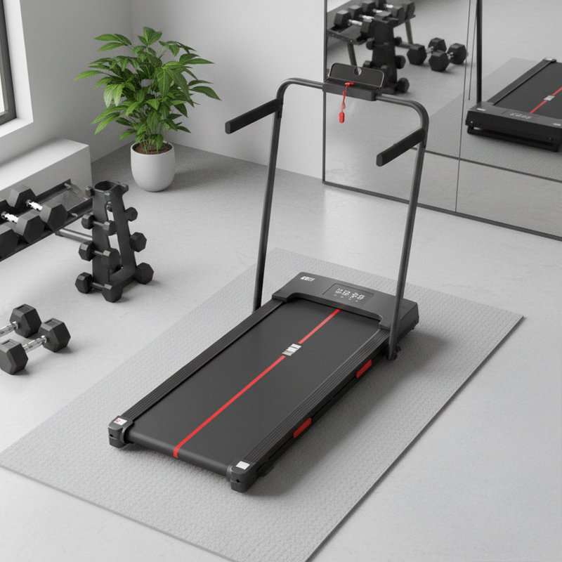 BIEŻNIA ELEKTRYCZNA TRENINGOWA DOMOWA RUN 1-12 KM/H 120 KG 230 V BLUETOOTH