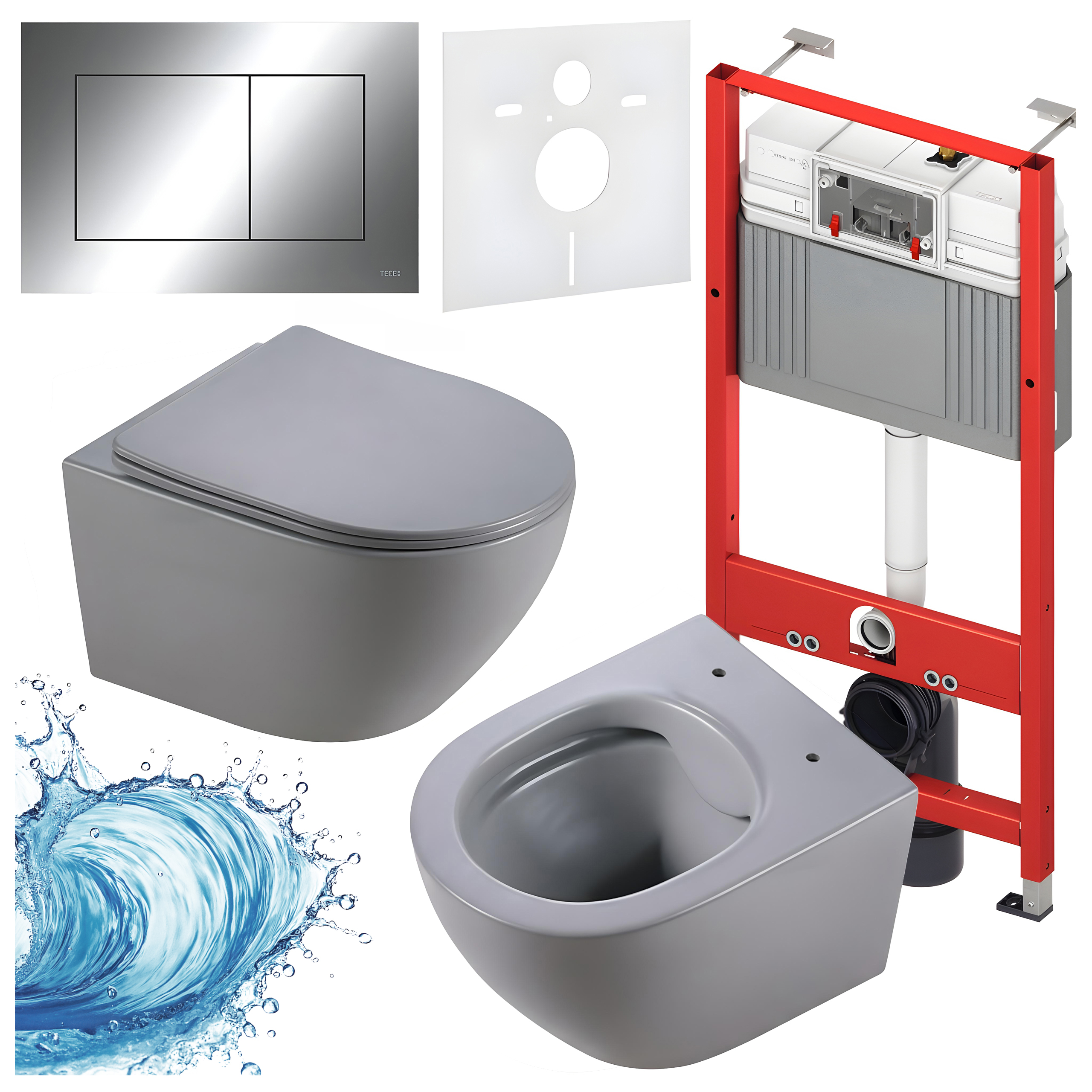 Sisseehitatud WC-poti komplekt HYD3307