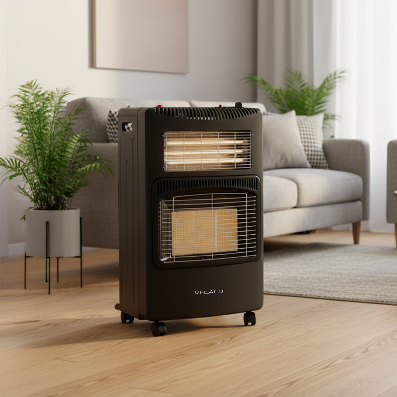PIECYK GAZOWO-ELEKTRYCZNY DOMOWY GRZEJNIK FARELKA NA BUTLĘ REDUKTOR 4200W ECO-DUO
