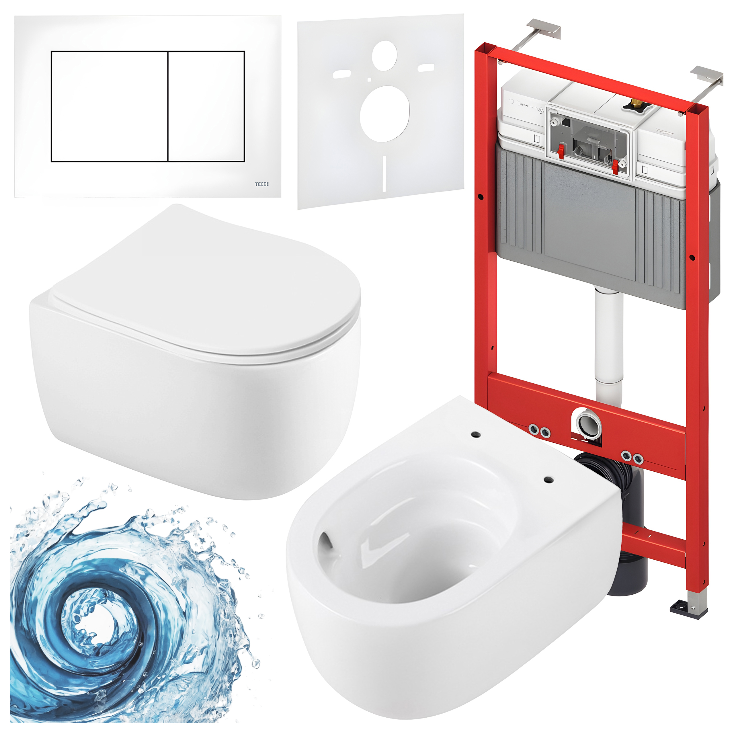 Sisseehitatud WC-poti komplekt HYD3288