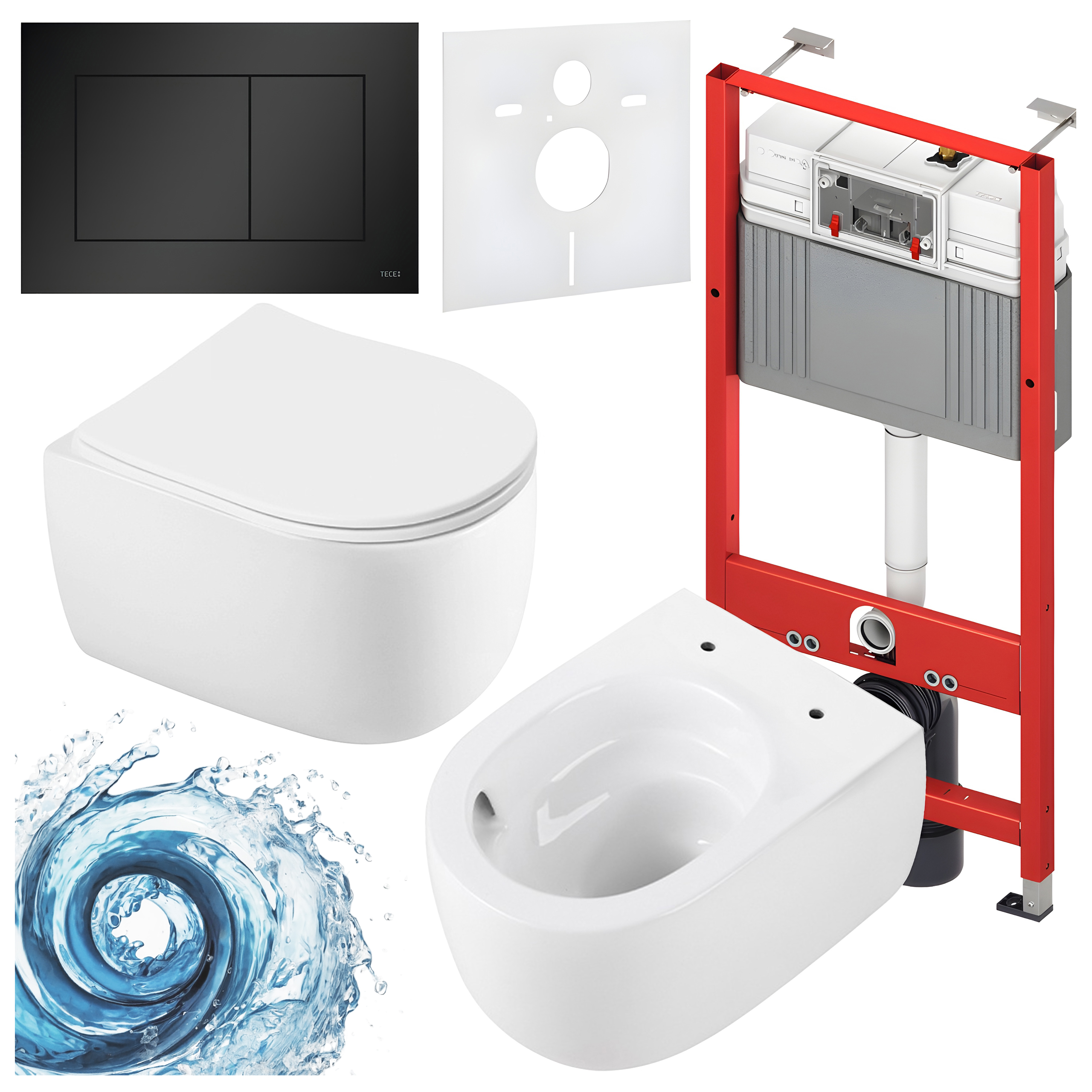Sisseehitatud WC-poti komplekt HYD3285