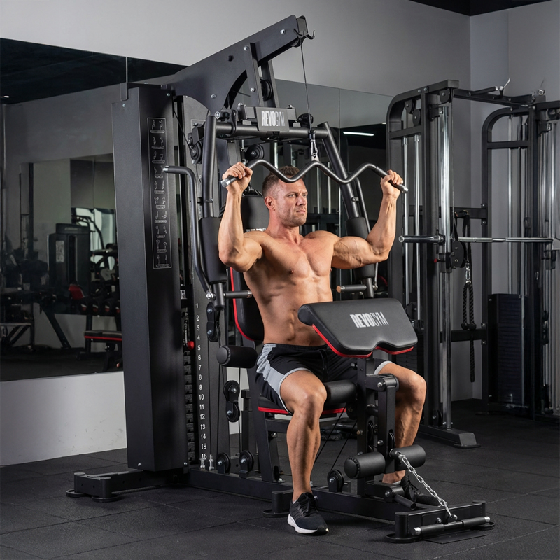 ATLAS DO ĆWICZEŃ WIELOSTANOWISKOWY TRENINGOWY SIŁOWNIA DOMOWA LS05 90KG LS05