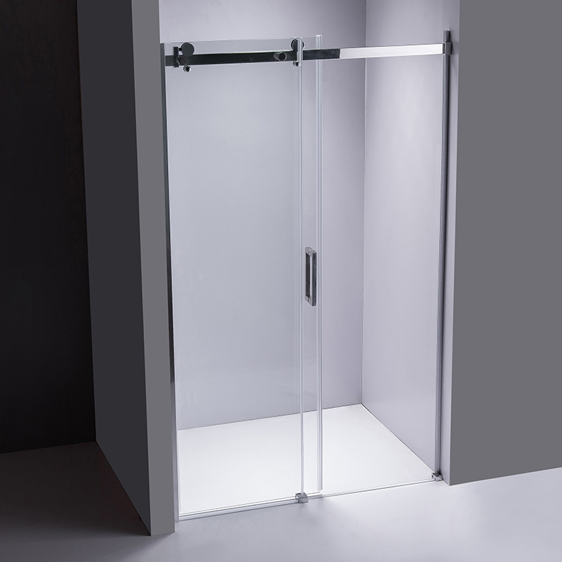 DRZWI PRYSZNICOWE PRZESUWNE DO WNĘKI SH03E CHROM 125-130 CM 8 MM