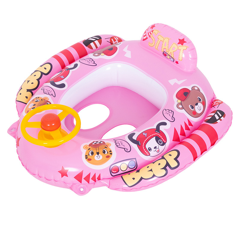 FOTELIK KOŁO POMPOWANE DO PŁYWANIA DLA DZIECI WHEELY-PINK 73x75 CM WHEELY-PINK