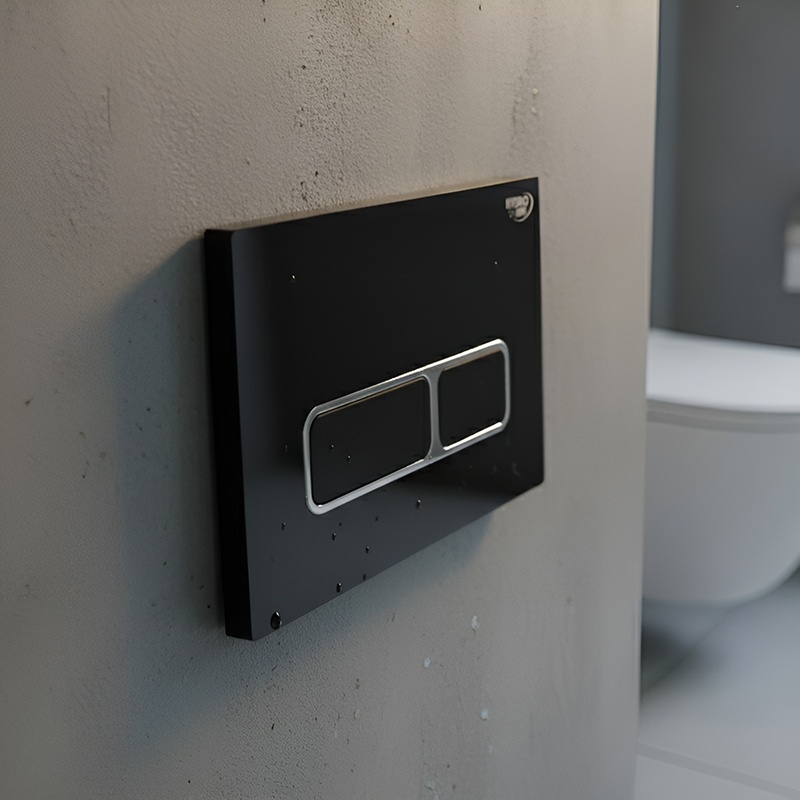 ZESTAW PODTYNKOWY WC STELAŻ HYDROSAN MISKA PURO-WH-03 PRZYCISK BUTTON-6-BL CZARNY