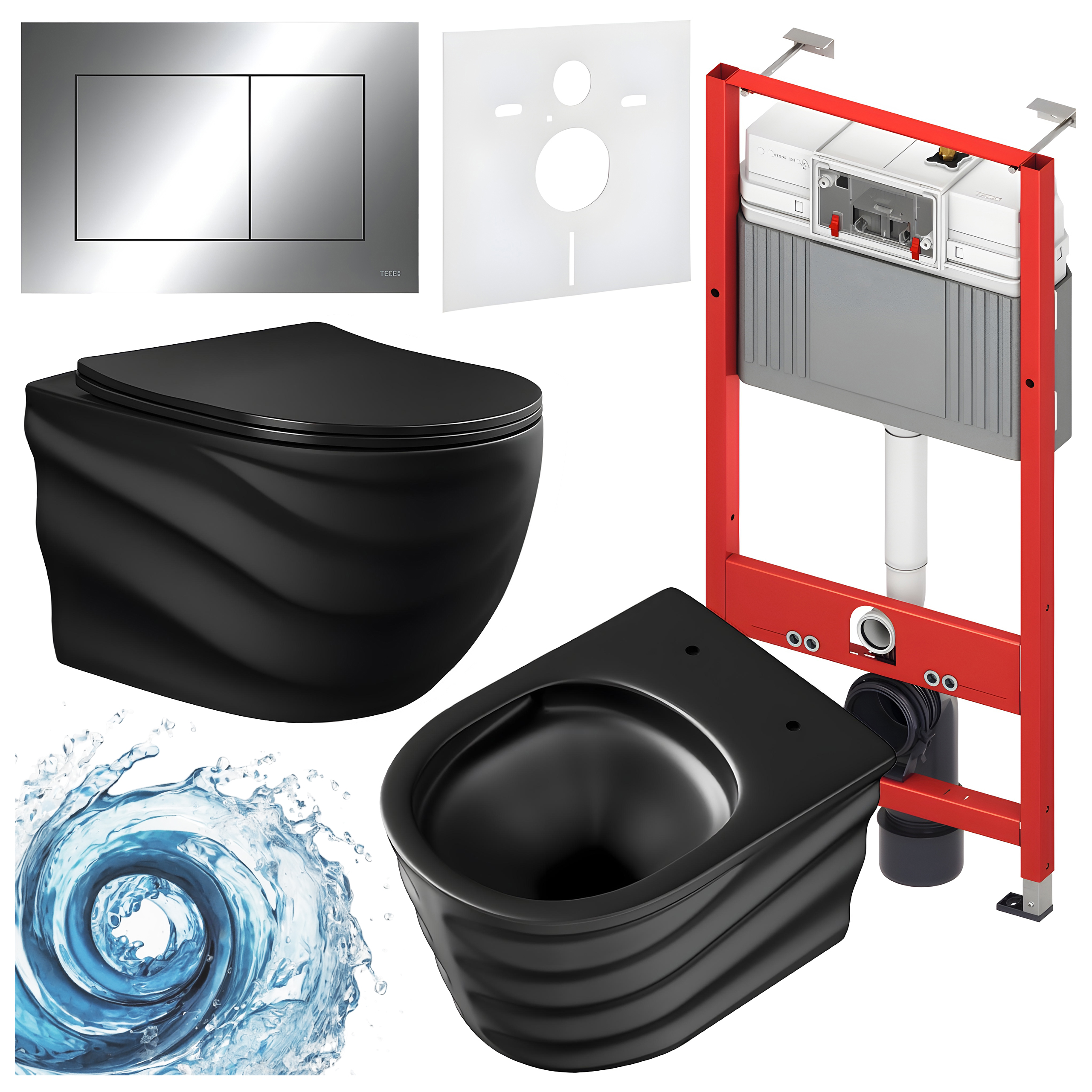 Sisseehitatud WC-poti komplekt HYD3303