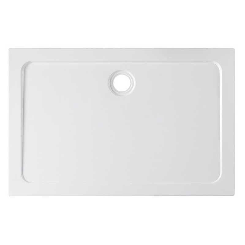 KABINA PRYSZNICOWA PROSTOKĄTNA + BRODZIK KZ12A/ST03E CZARNA/BIAŁY 90x80 CM