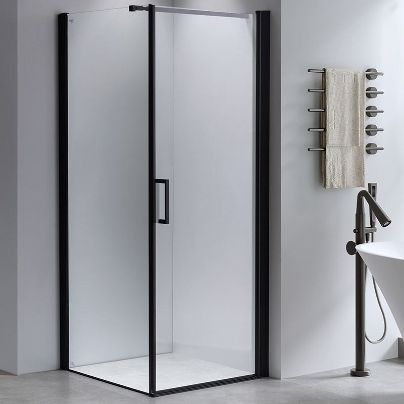 KABINA PRYSZNICOWA KWADRATOWA BS04B CZARNA 90x90 CM BS04B-90