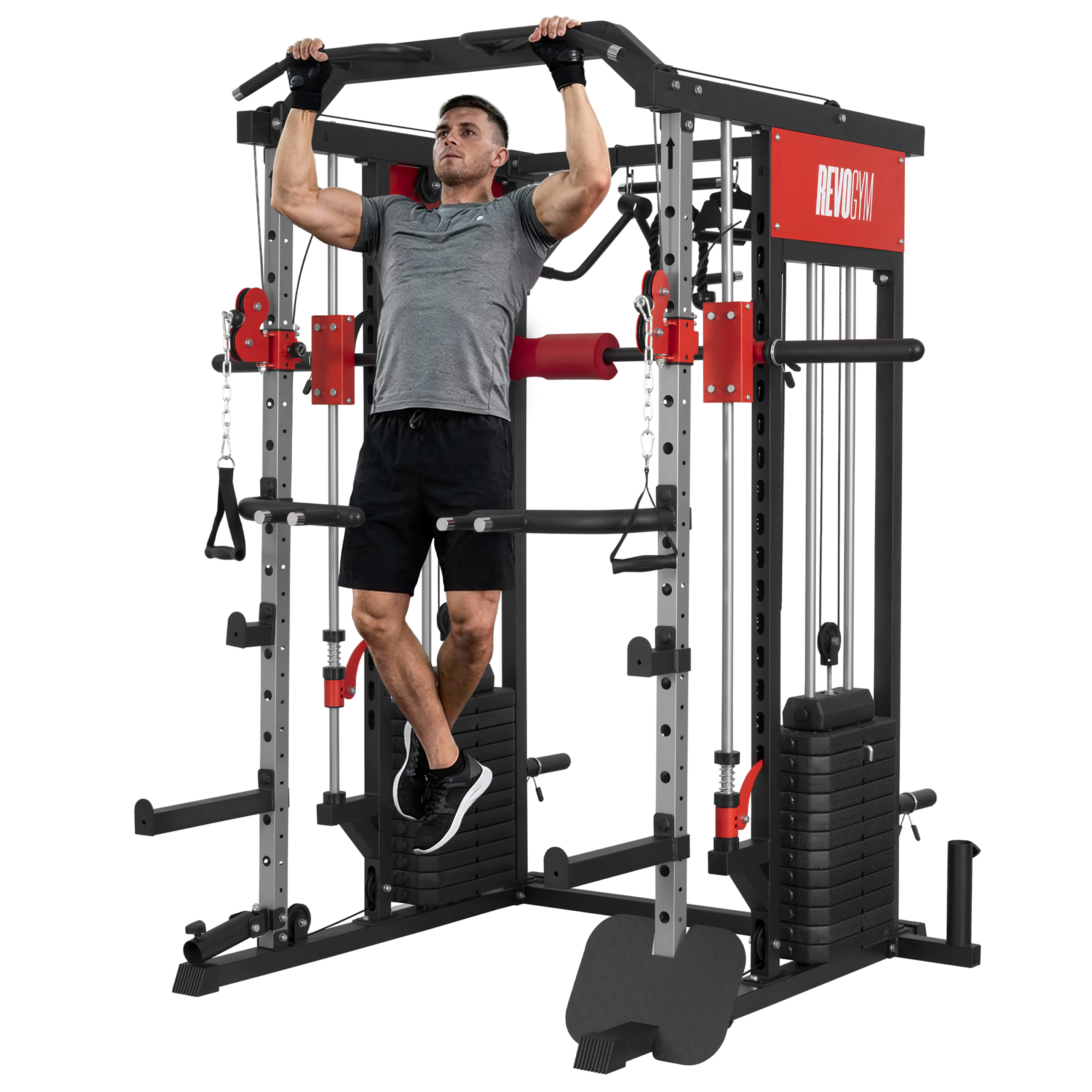ATLAS DO ĆWICZEŃ SUWNICA SMITHA DOMOWY TRENINGOWY WIELOFUNKCYJNY LS03 144KG LS03