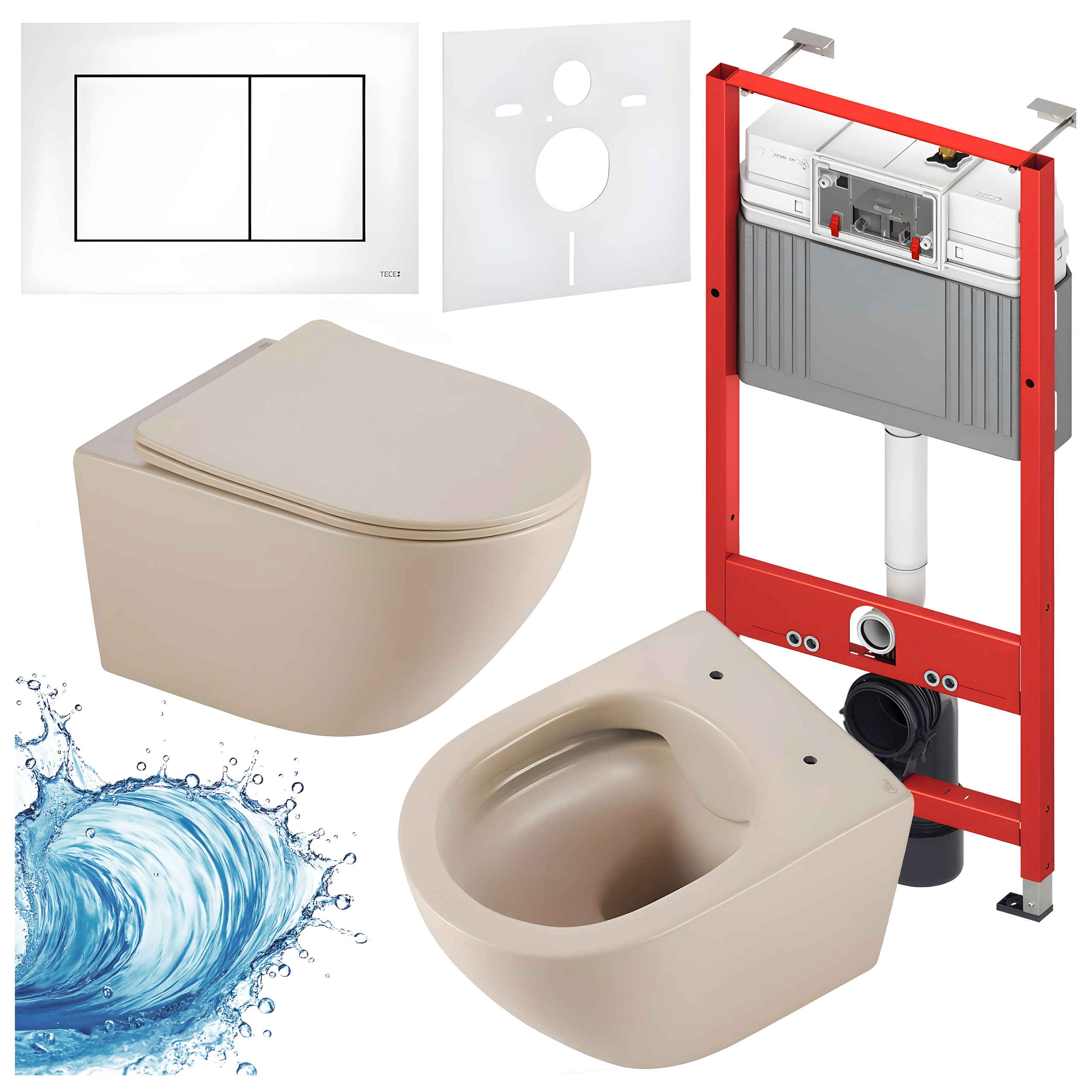 Sisseehitatud WC-poti komplekt HYD3310