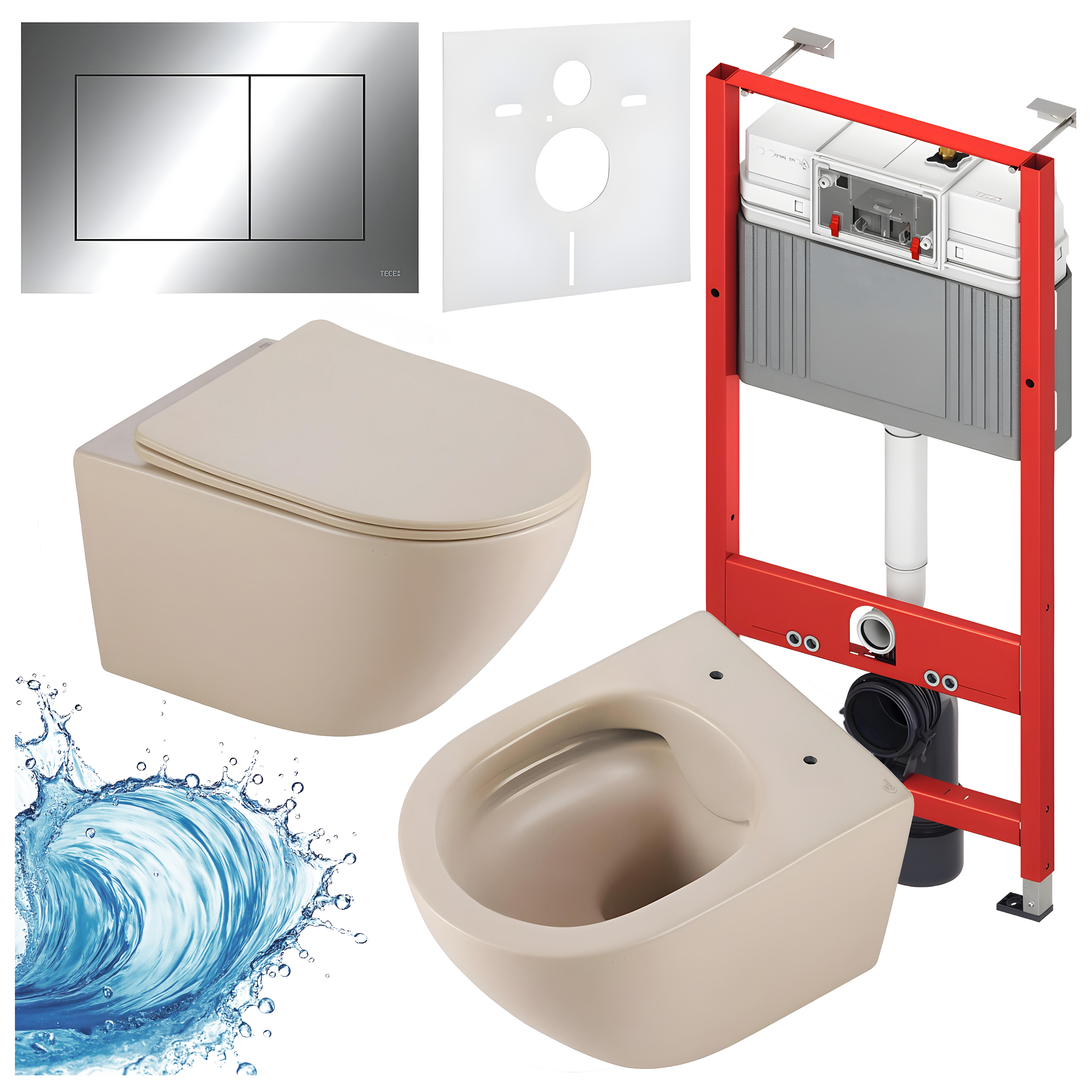 Sisseehitatud WC-poti komplekt HYD3311