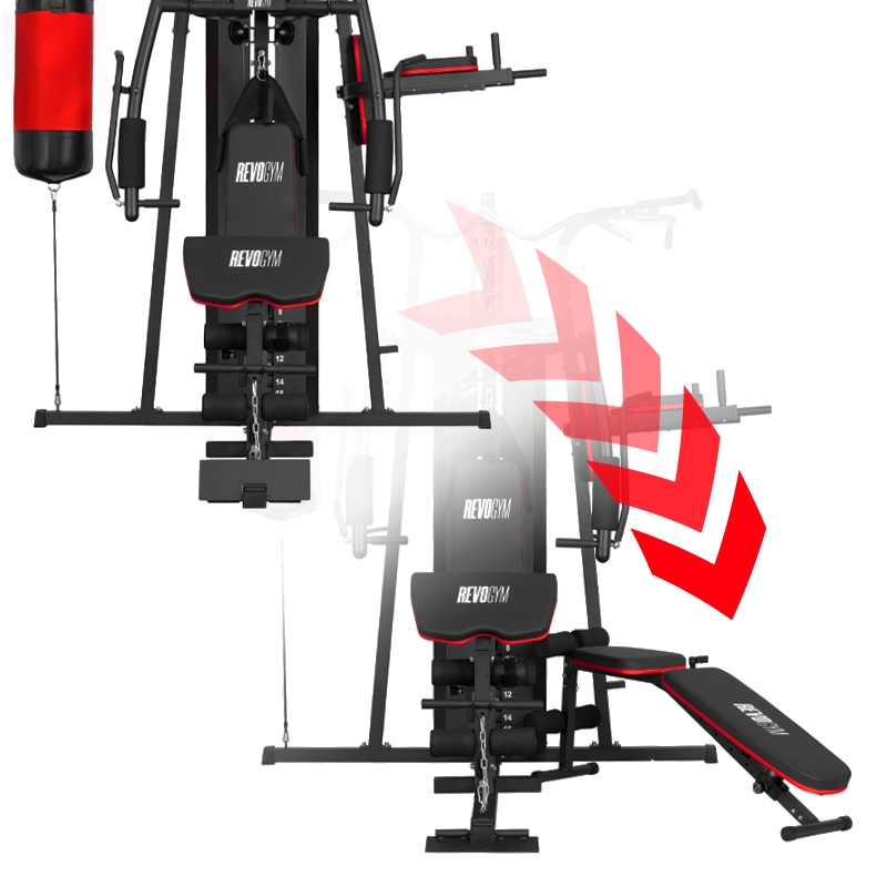 ATLAS DO ĆWICZEŃ WIELOSTANOWISKOWY TRENINGOWY SIŁOWNIA DOMOWA LS06 90KG LS06