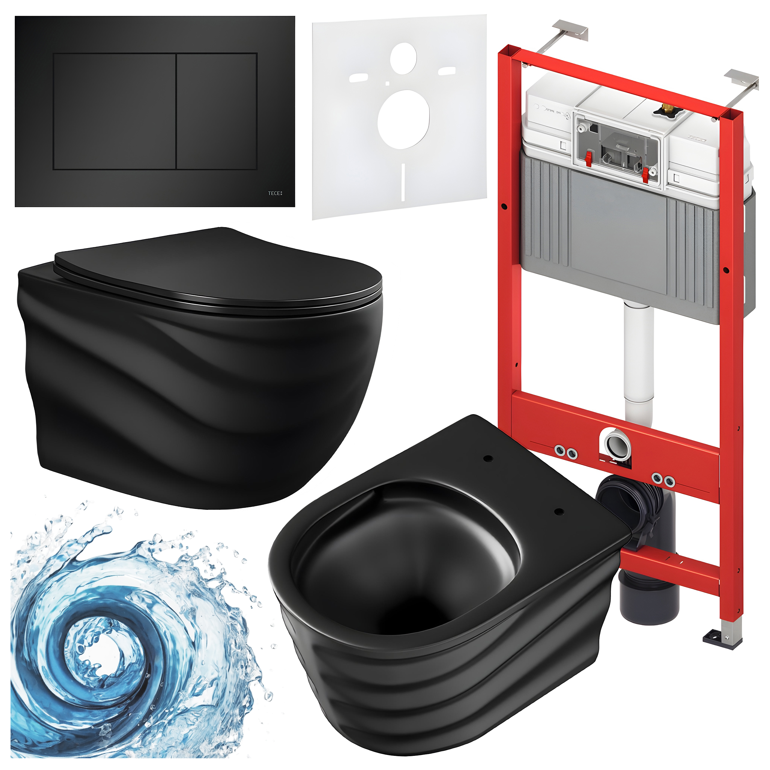 Sisseehitatud WC-poti komplekt HYD3301