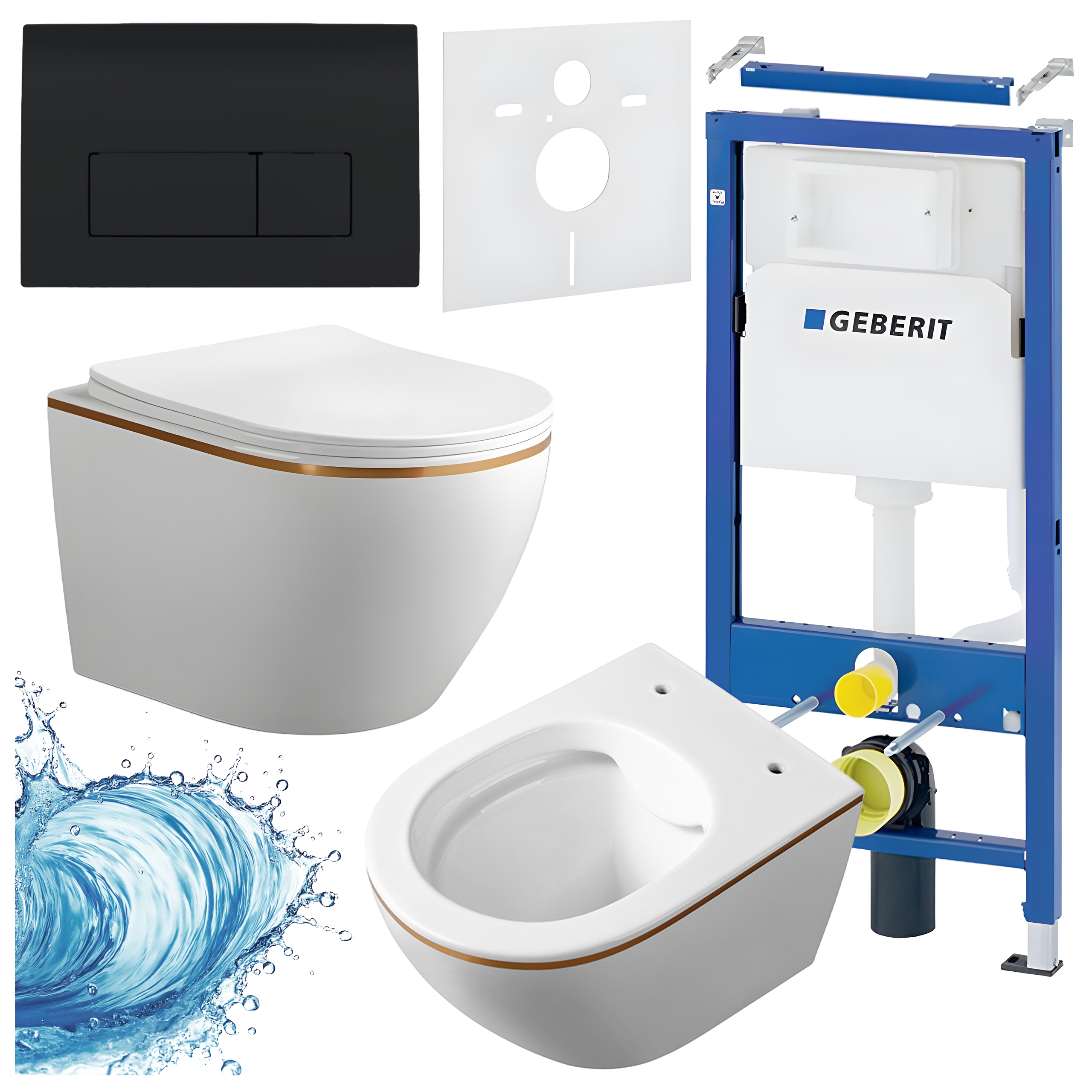 Sisseehitatud WC-poti komplekt HYD3328