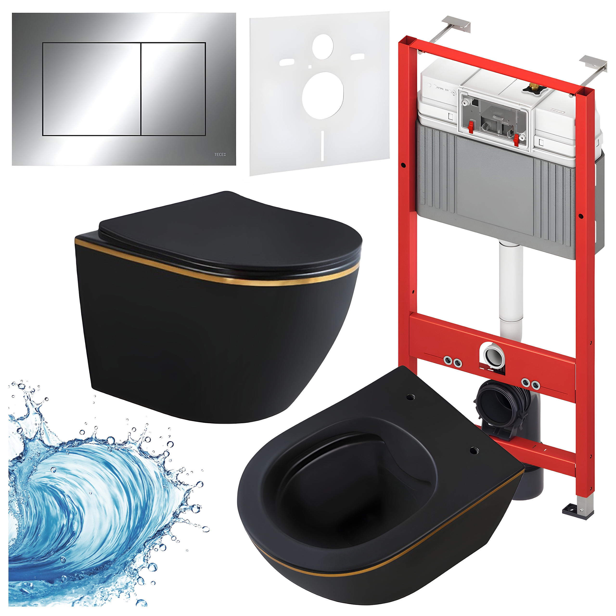 Sisseehitatud WC-poti komplekt HYD2286