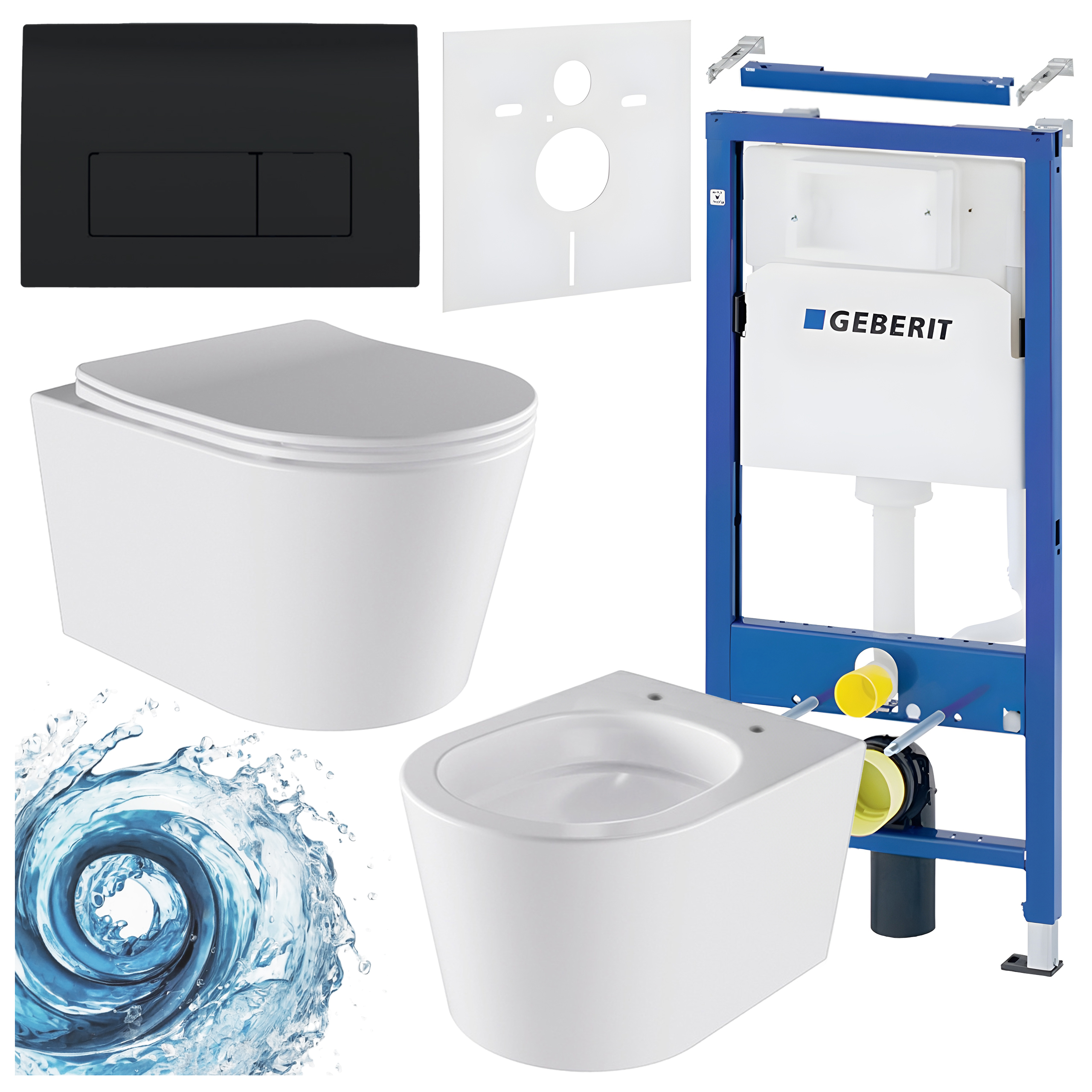 Sisseehitatud WC-poti komplekt HYD3451