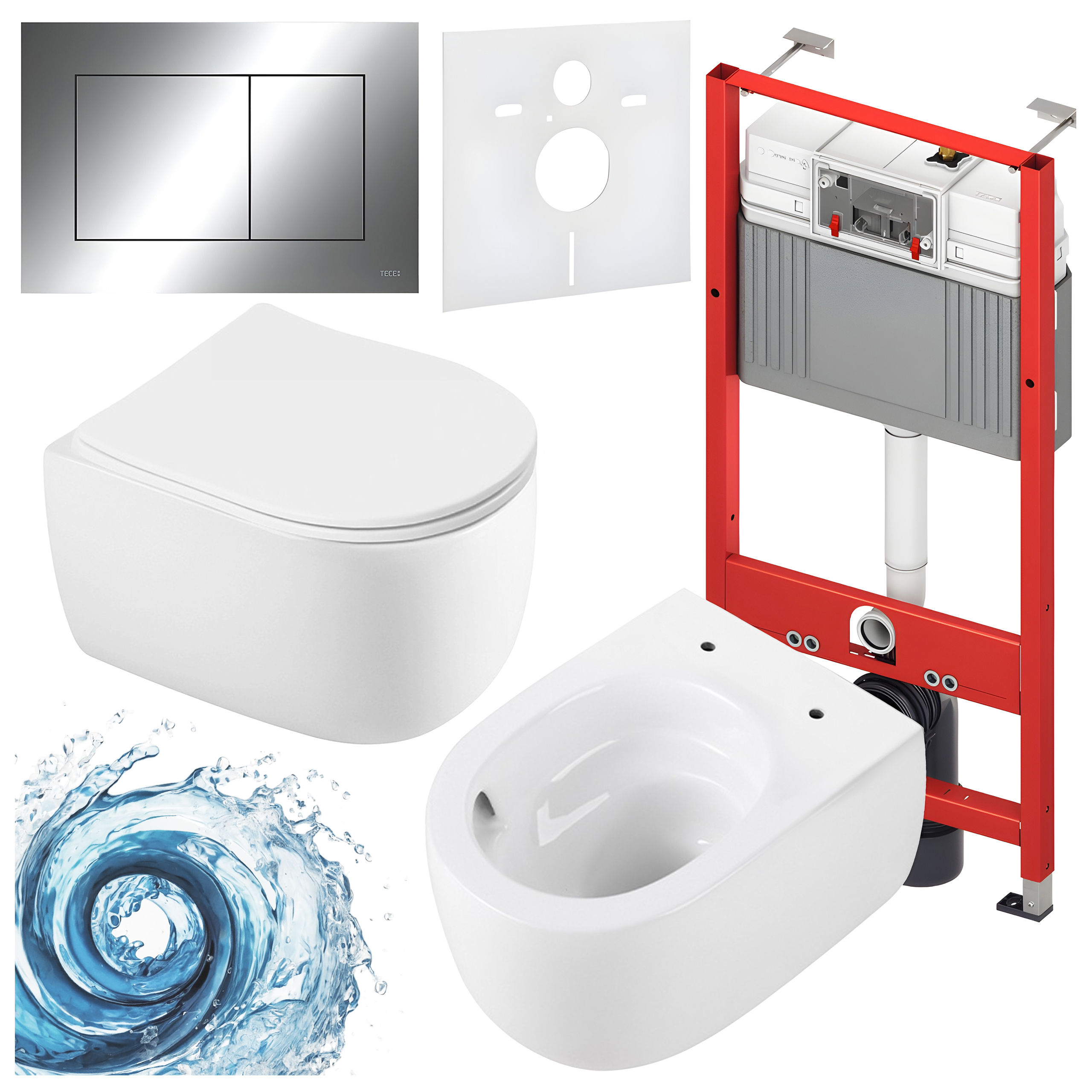 Sisseehitatud WC-poti komplekt HYD3287