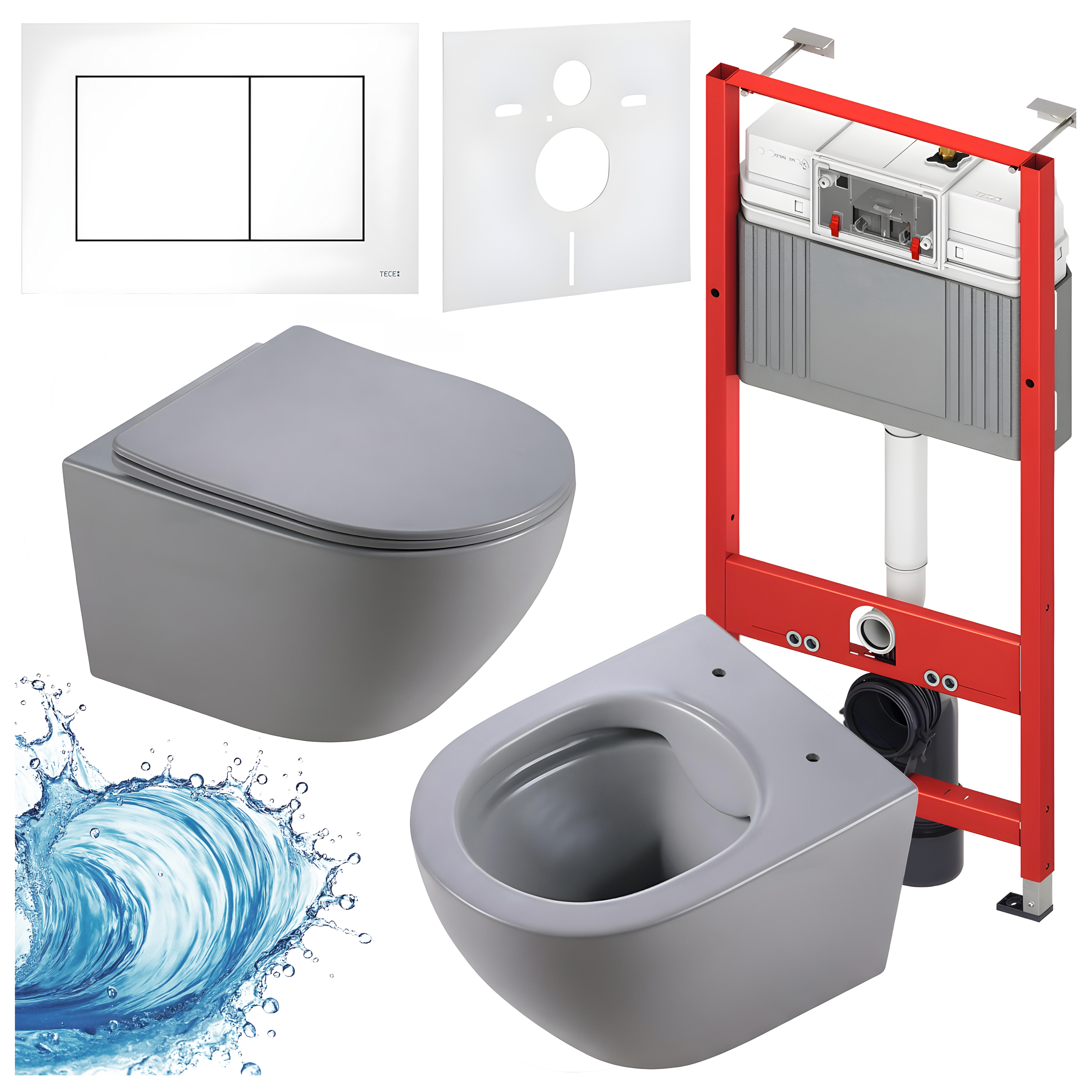 Sisseehitatud WC-poti komplekt HYD3308