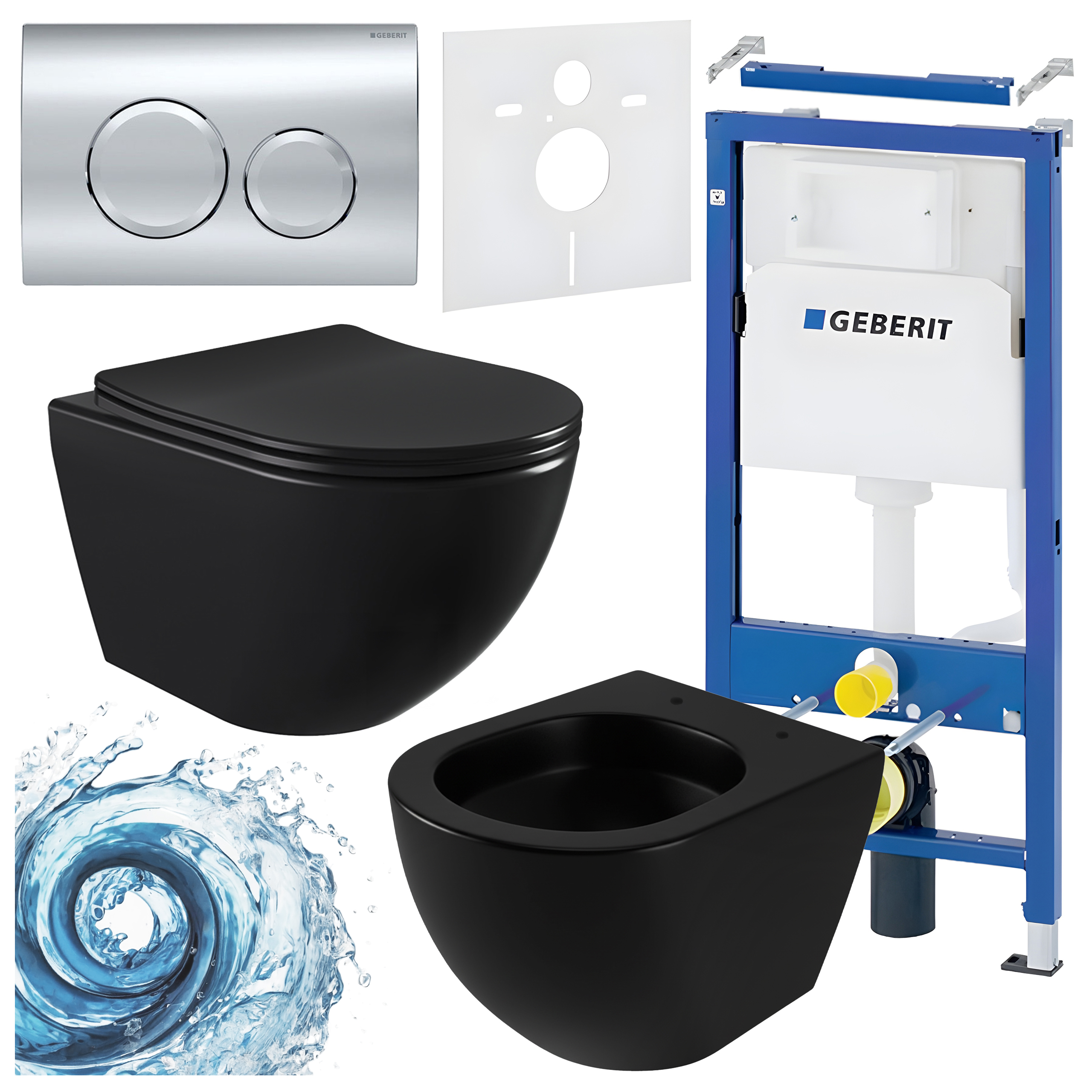 Sisseehitatud WC-poti komplekt HYD3475