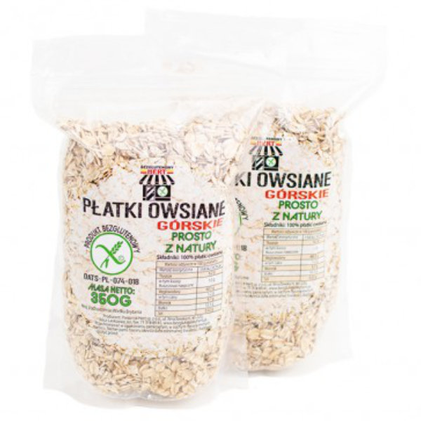 Płatki owsiane górskie bezglutenowe 350g