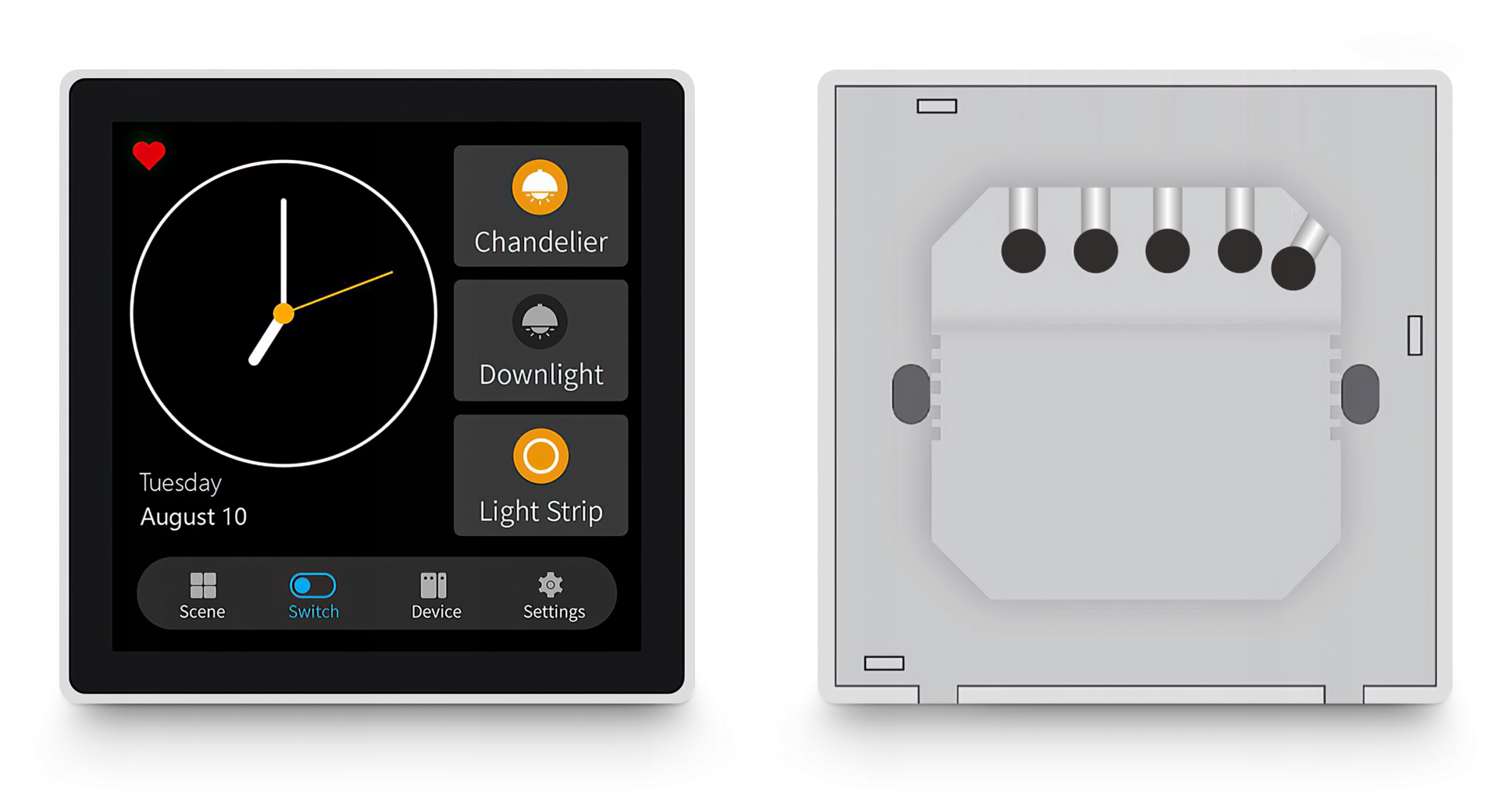 Panel LCD / pilot sterowania scen Tuya Zigbee