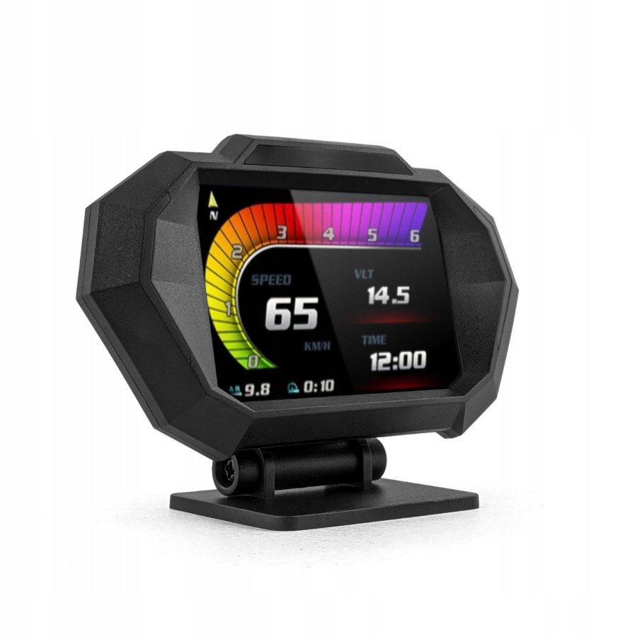 Komputer Pokładowy HUD Wyświetlacz LCD OBDII USB-C GPS Kasowanie Błędów